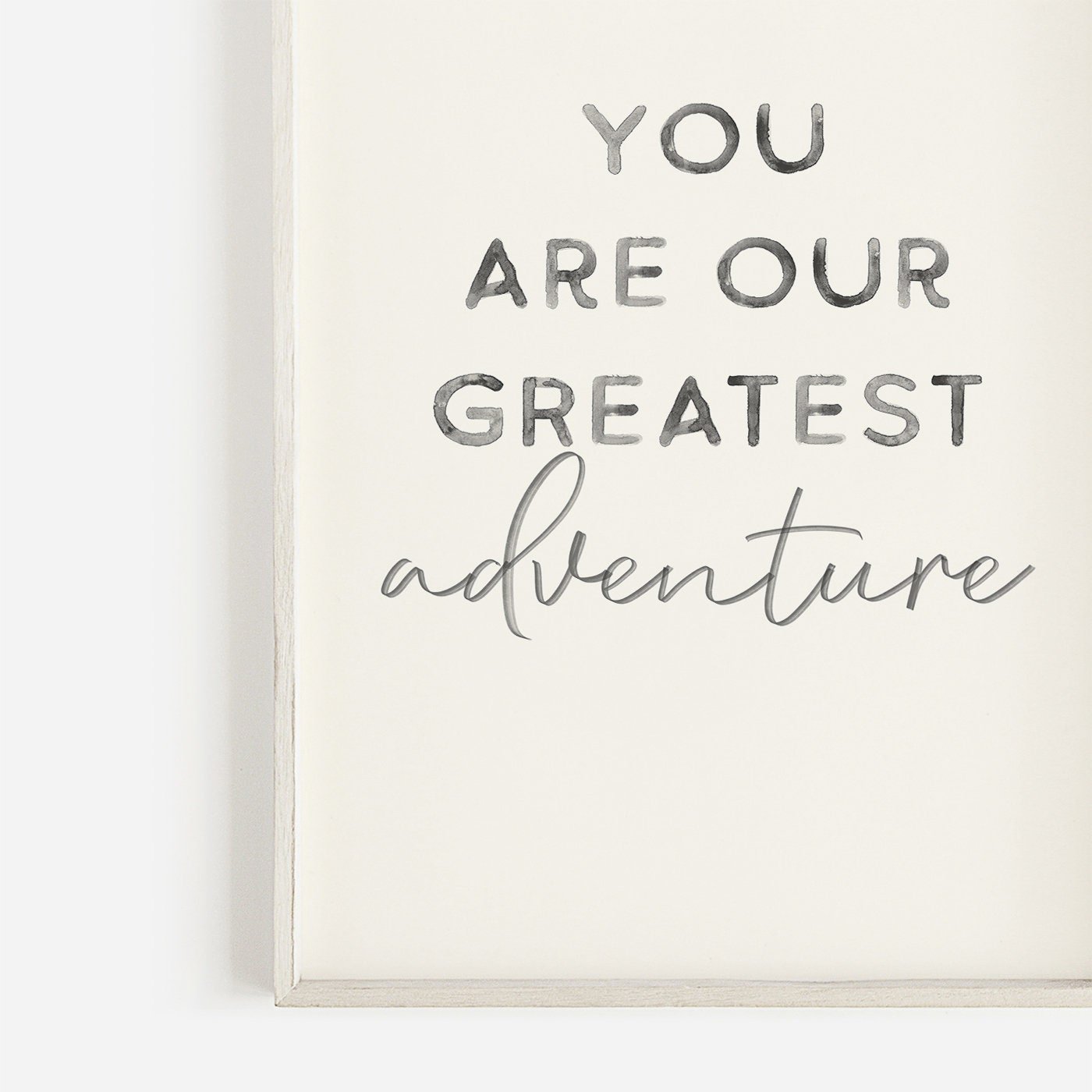 Girls Nursery Love Quote Wall Art, You Are Our Greatest Adventure, Vintage Style Decor - WildfieldPrints