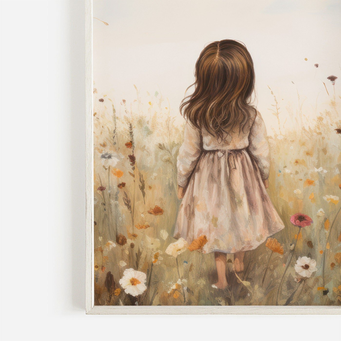 Girly Wall Art Print, Vintage Decor, Girls Room - WildfieldPrints