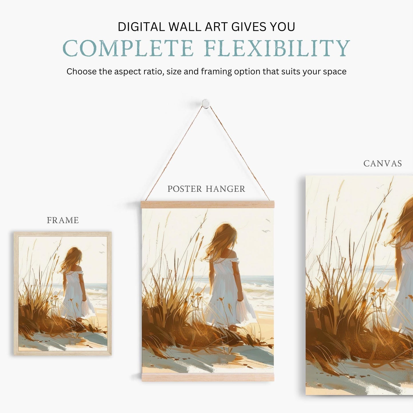 Golden Retriever Art, Girl and Dog Painting, Nursery Wall Decor - WildfieldPrints
