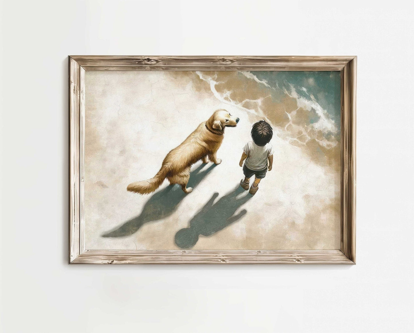 Golden Retriever Nursery Decor, Dog Art Print, Animal Toddler Decor - WildfieldPrints