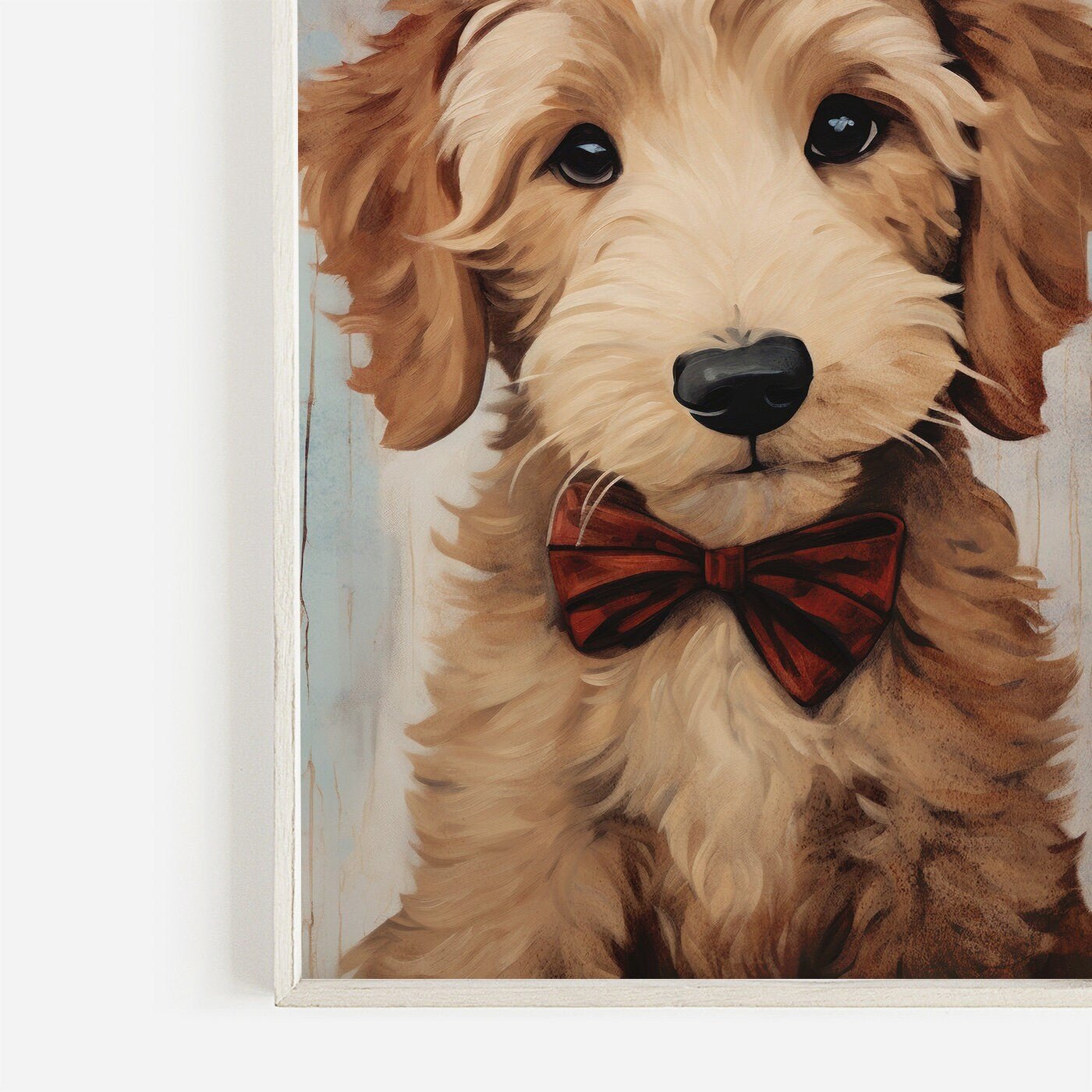 Goldendoodle Art Print, Vintage Dog Decor, Gift for Dog Lovers - WildfieldPrints