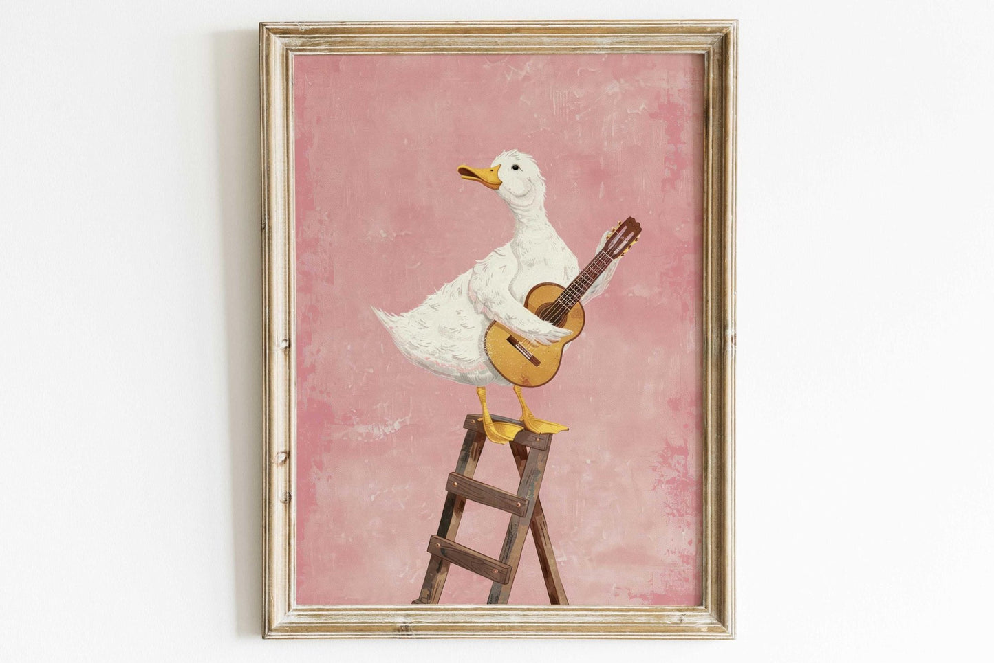 Goose Print, Whimsical Animal Nursery Decor, Fun Kid Room Art - WildfieldPrints