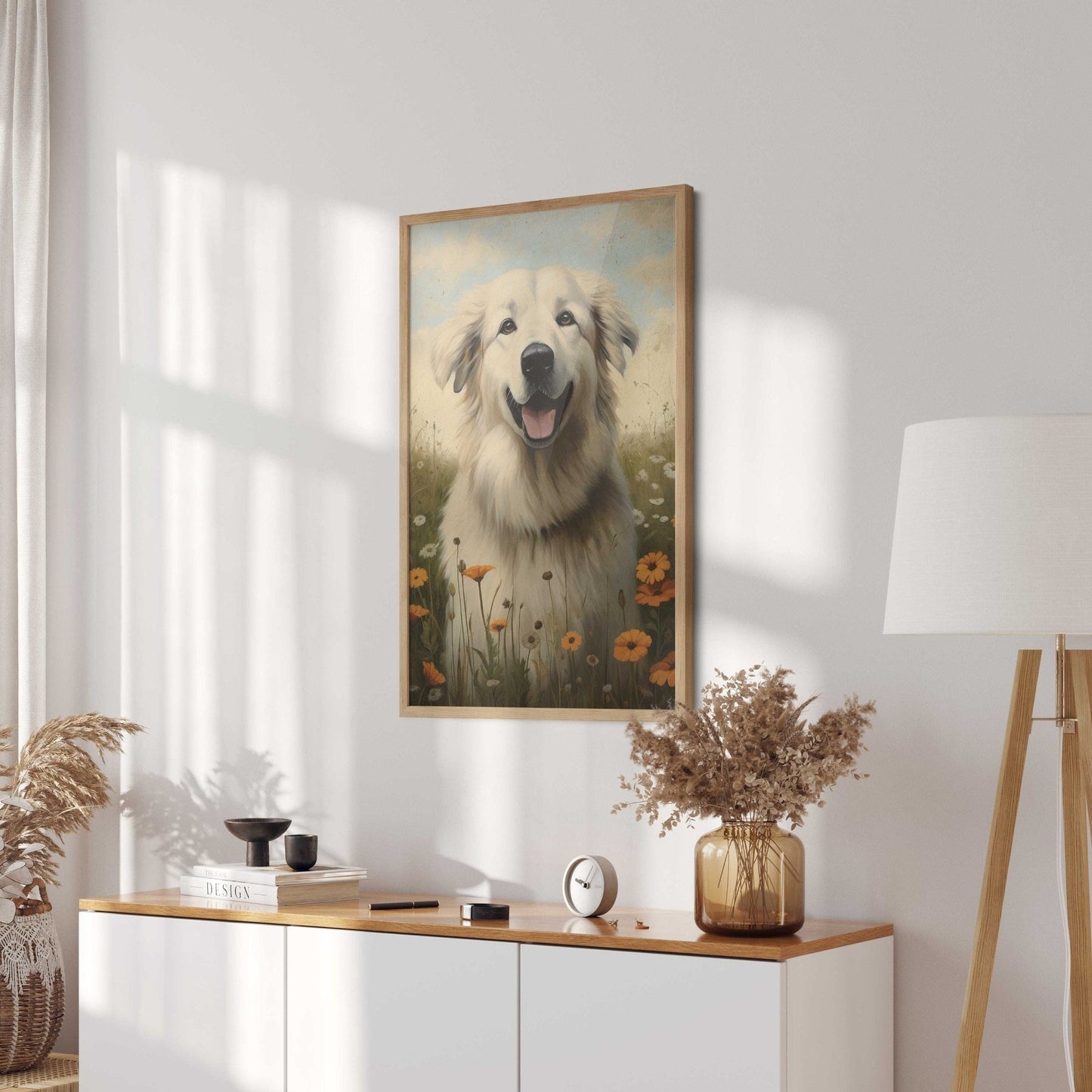 Great Pyrenees Art Print, Vintage Dog Decor, Perfect Gift for Owners - WildfieldPrints