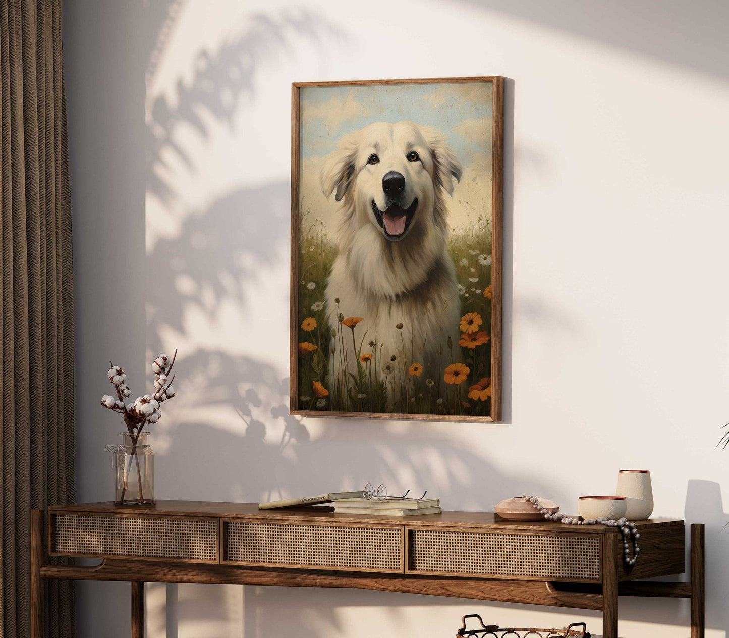 Great Pyrenees Art Print, Vintage Dog Decor, Perfect Gift for Owners - WildfieldPrints