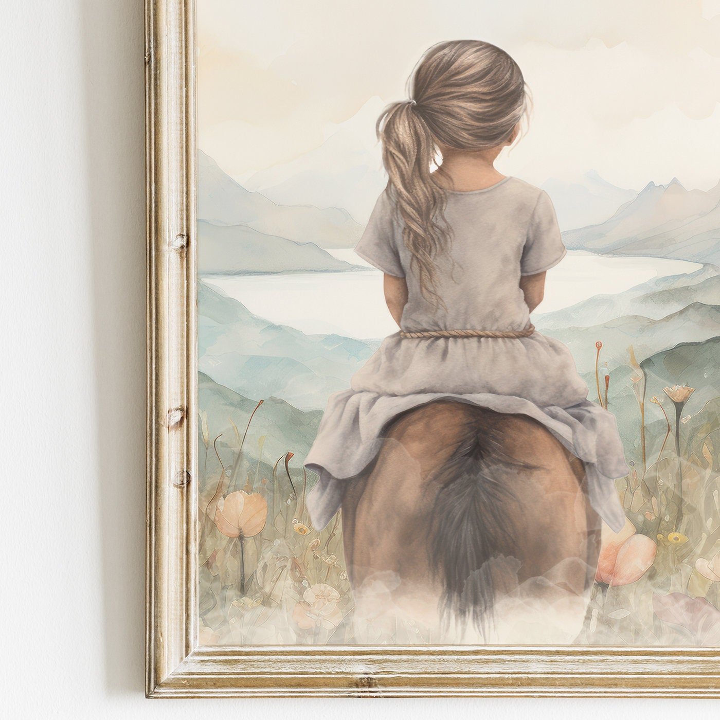 Horse Nursery Decor, Farmhouse Equestrian Art, Gifts for Girls - WildfieldPrints