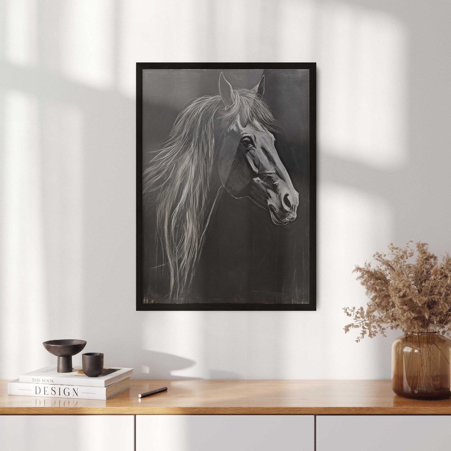Horse Print, Equestrian Lover Gift, Rustic Farmhouse Wall Decor, Country Style Art - WildfieldPrints