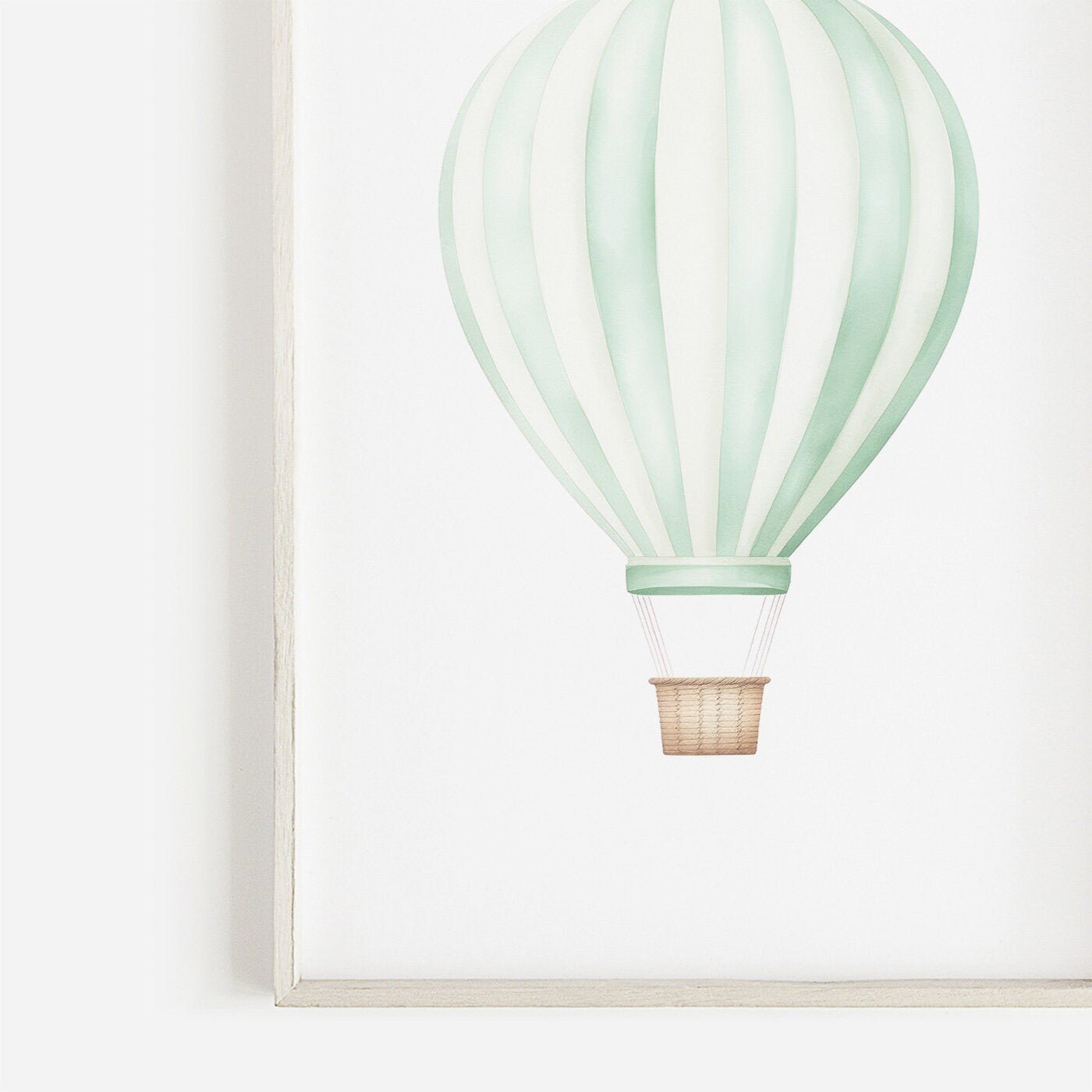 Hot Air Balloon Nursery Art, Vintage Transportation Wall Decor - WildfieldPrints