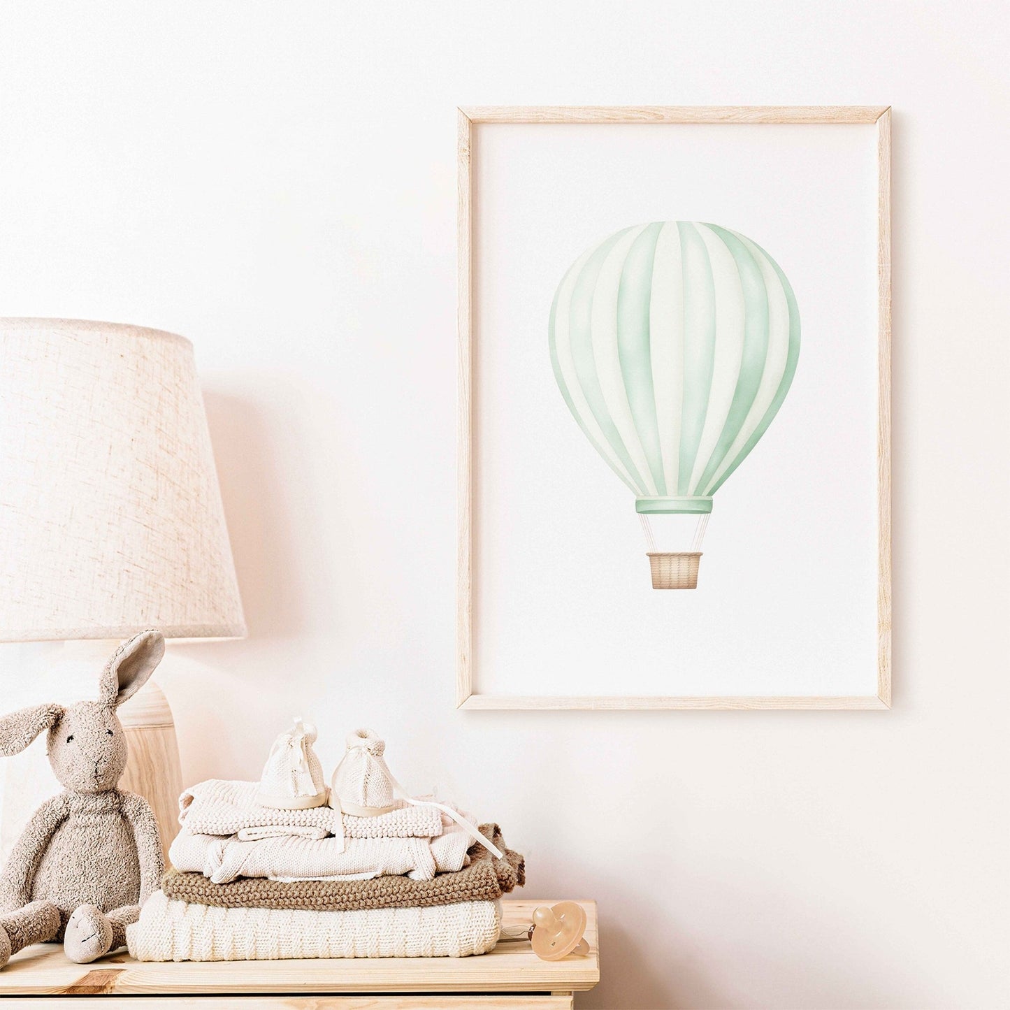 Hot Air Balloon Nursery Art, Vintage Transportation Wall Decor - WildfieldPrints