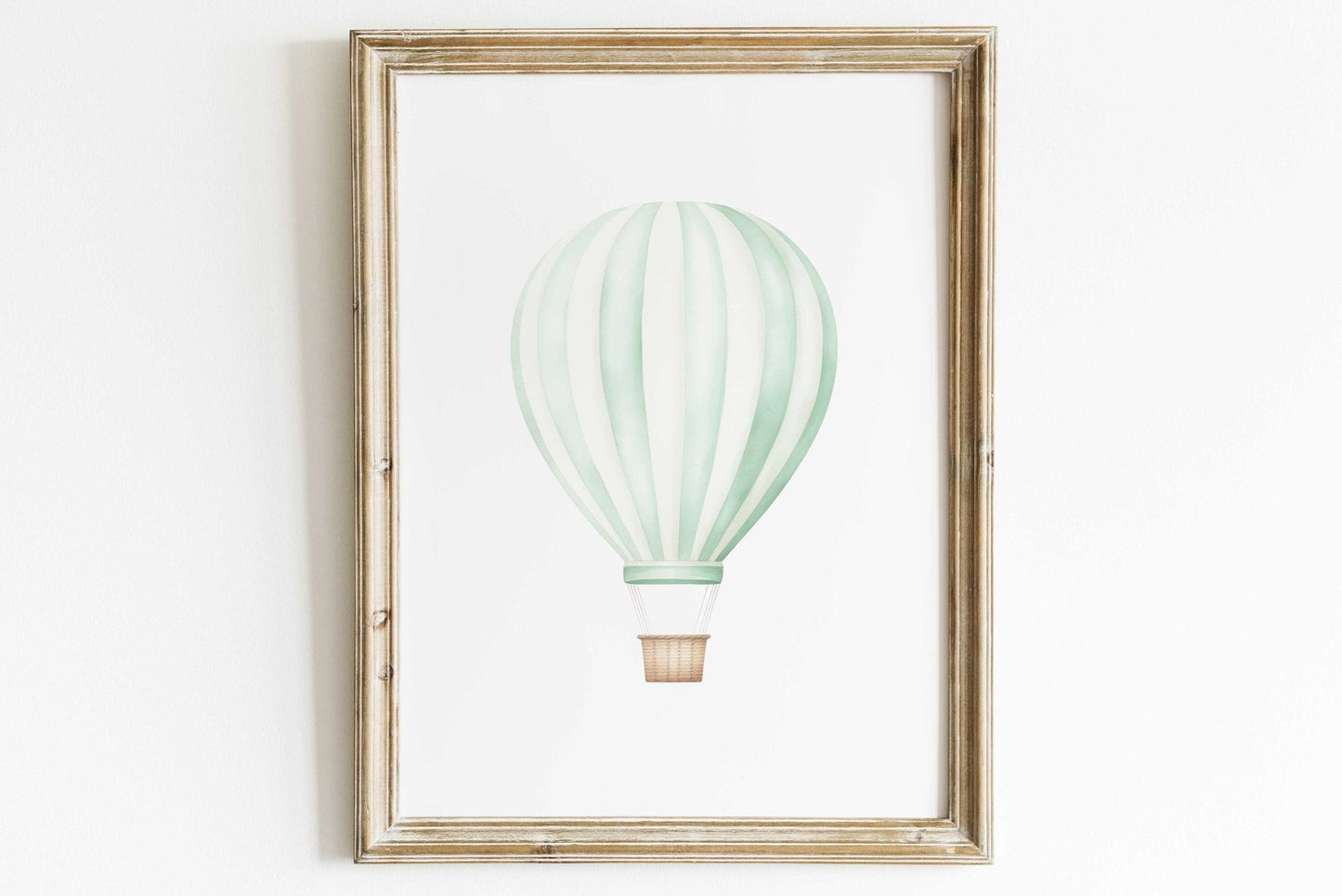 Hot Air Balloon Nursery Art, Vintage Transportation Wall Decor - WildfieldPrints