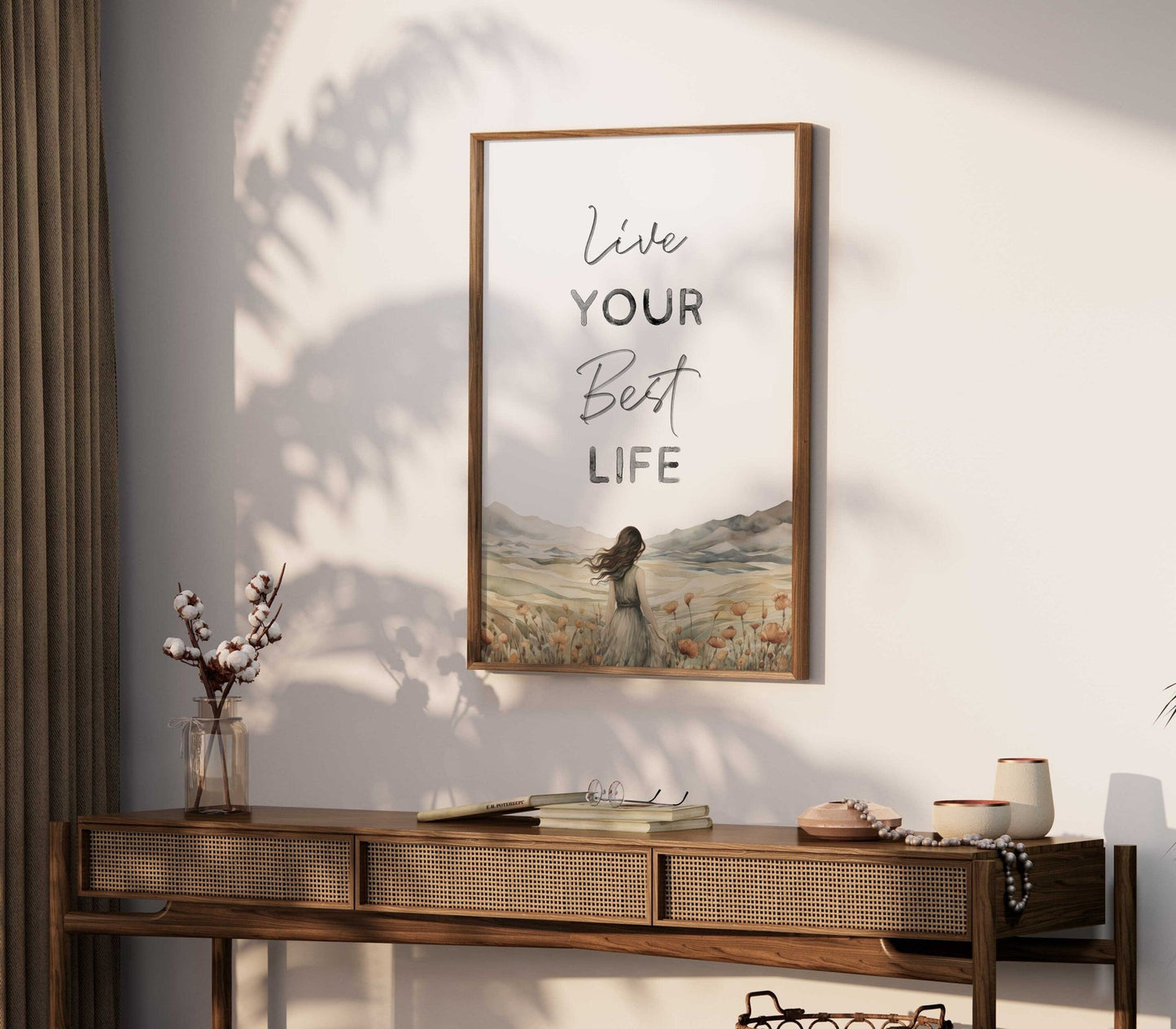 Inspirational Wall Art, Motivational Quote Print, Positive Saying Decor - WildfieldPrints