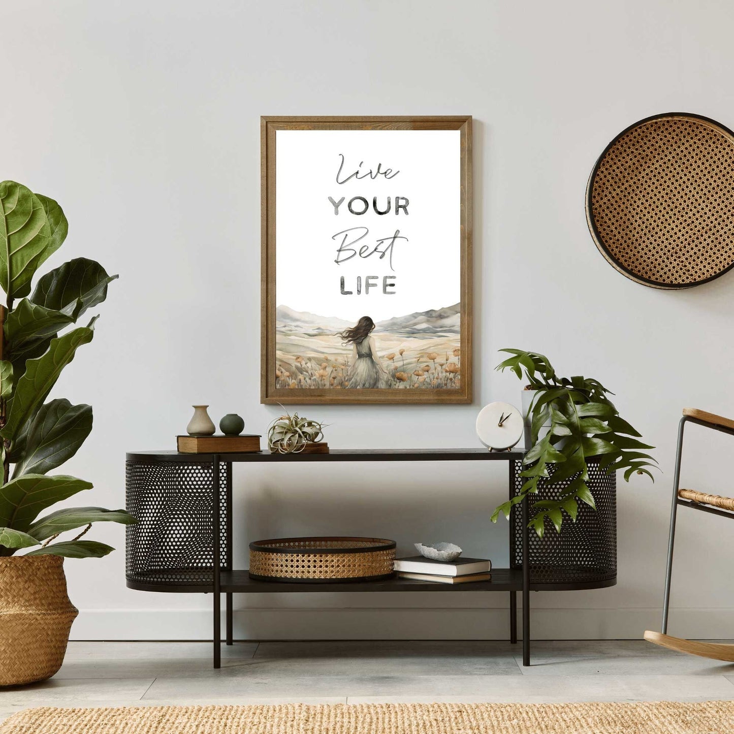 Inspirational Wall Art, Motivational Quote Print, Positive Saying Decor - WildfieldPrints