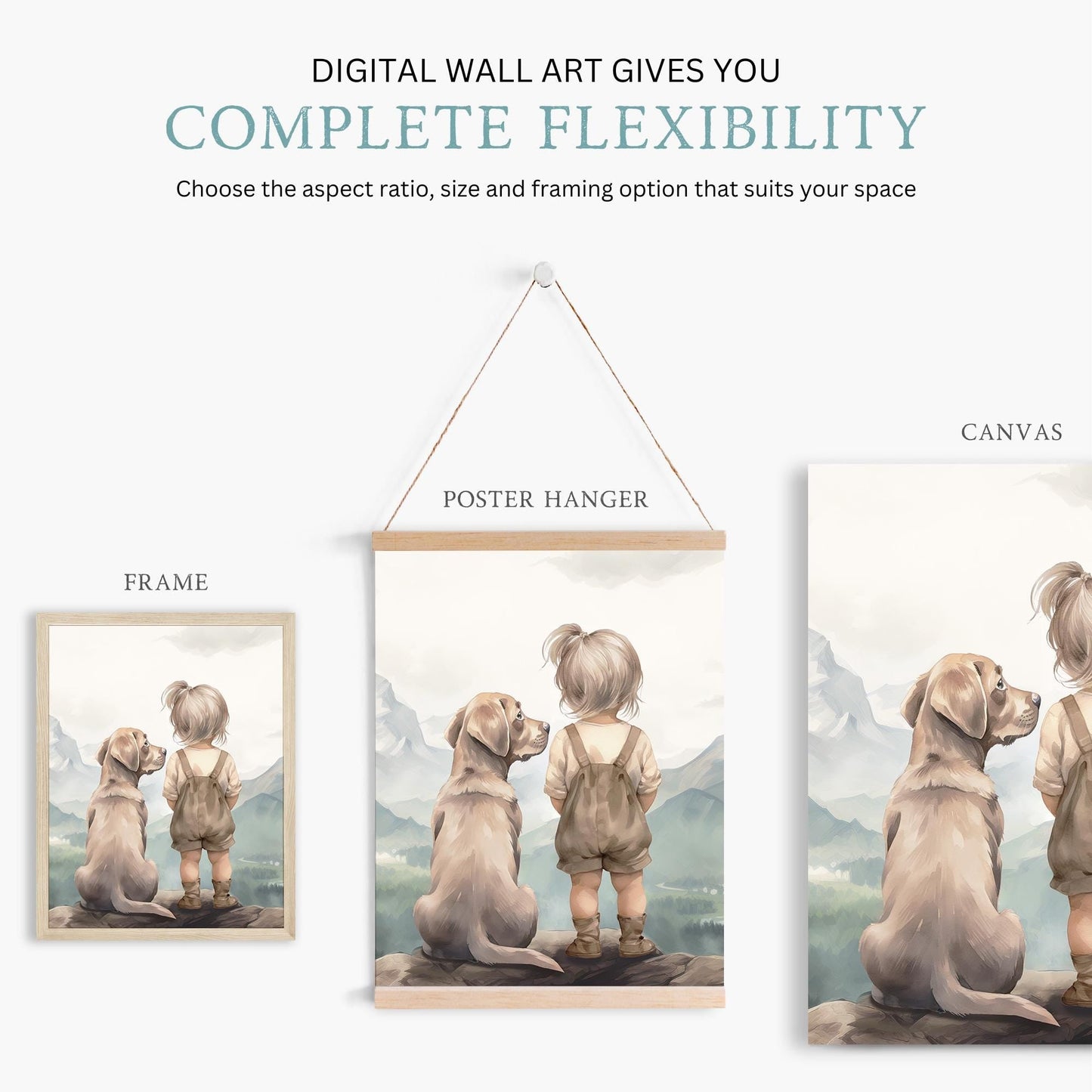 Labrador Prints, Nursery Decor for Kids, Yellow Lab Wall Art - WildfieldPrints