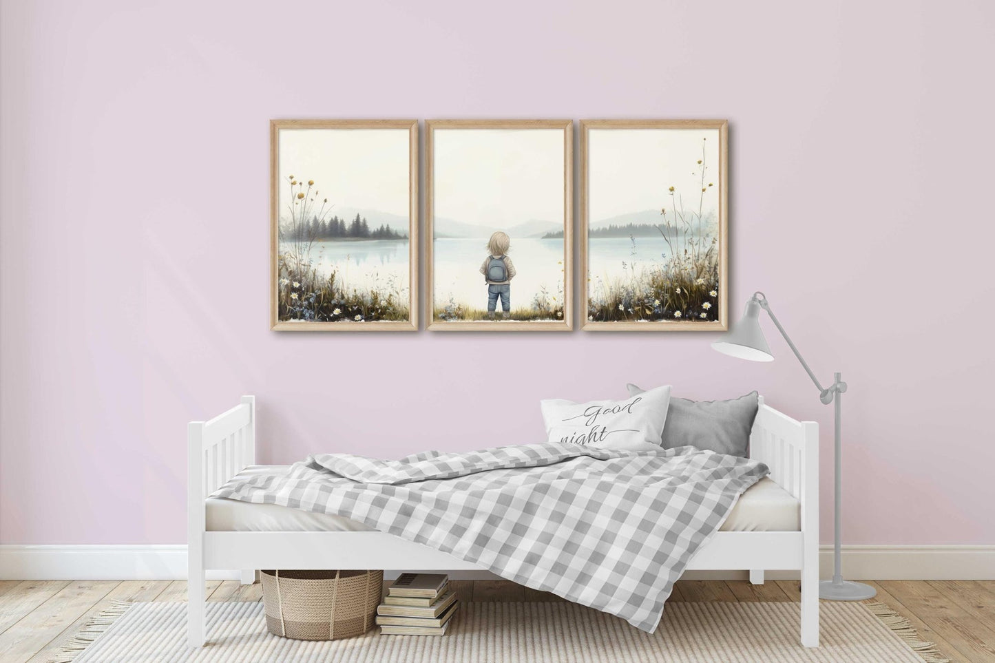 Lake Nursery Prints, Adventure Wall Decor, Wildflower Artwork - WildfieldPrints