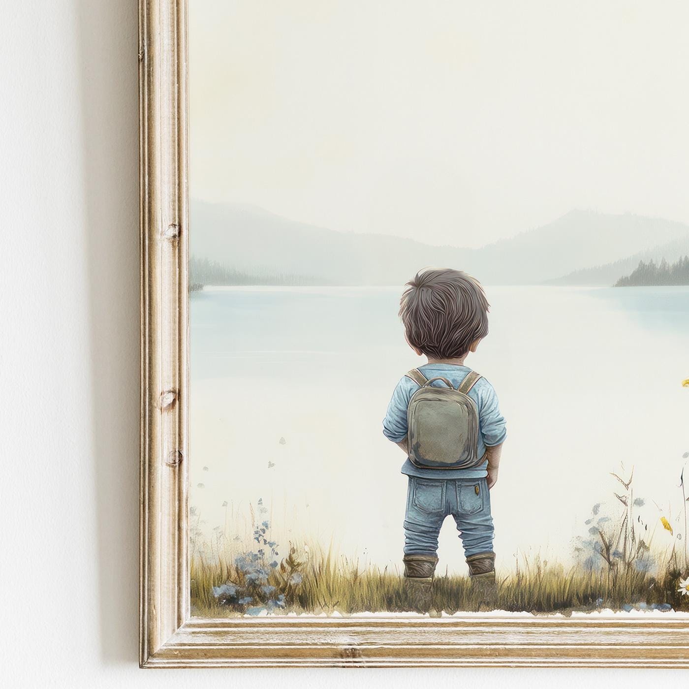 Lake Wall Art, Wildflower Field Decor, Adventure Nursery Prints - WildfieldPrints