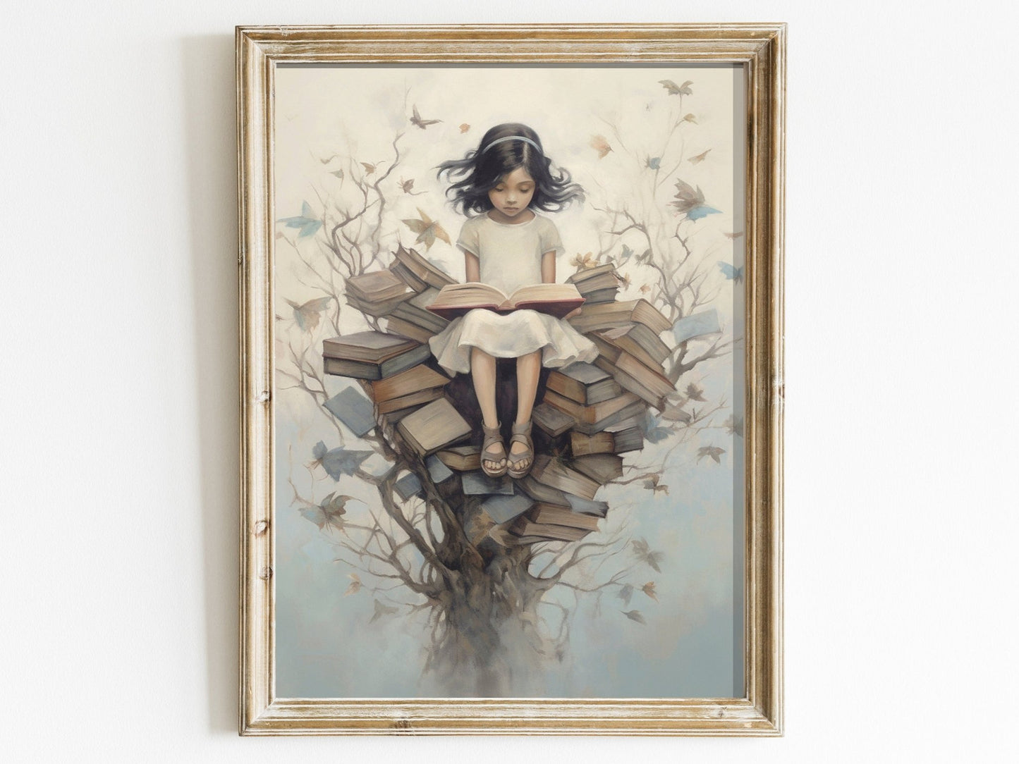 Learning & Reading Decor, Vintage Art for Girls' Bedroom, Nursery - WildfieldPrints