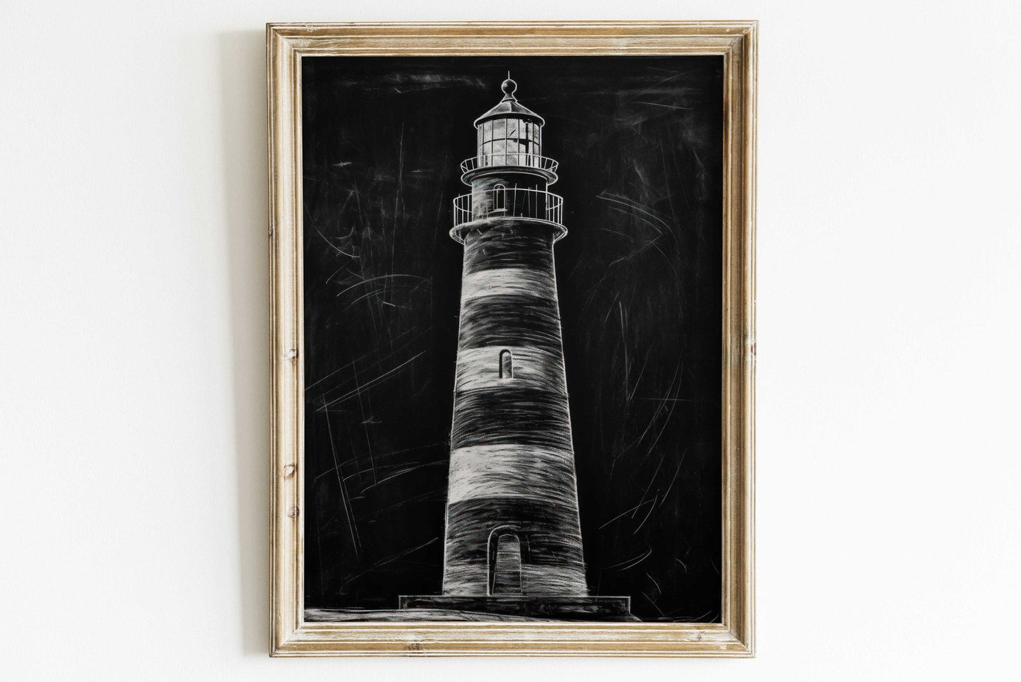Lighthouse Wall Art, Nautical Decor, Vintage Art Print - WildfieldPrints
