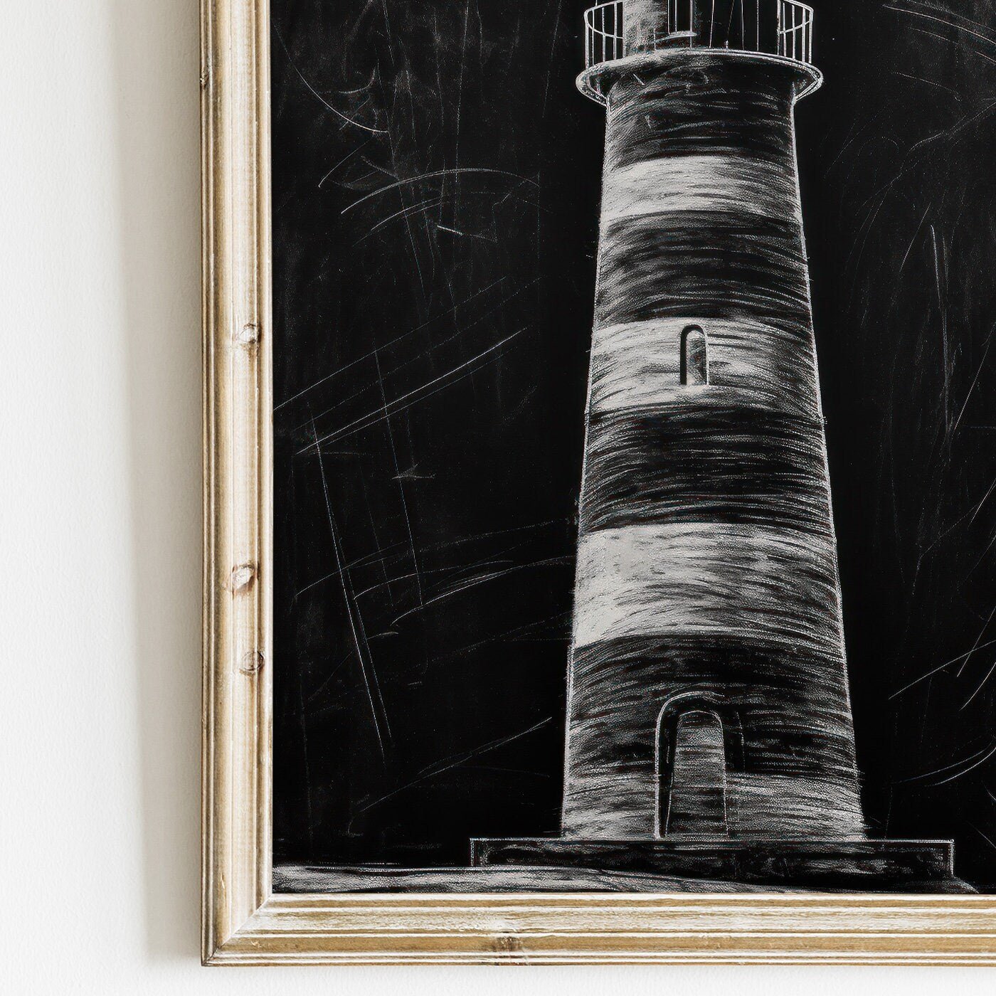 Lighthouse Wall Art, Nautical Decor, Vintage Art Print - WildfieldPrints
