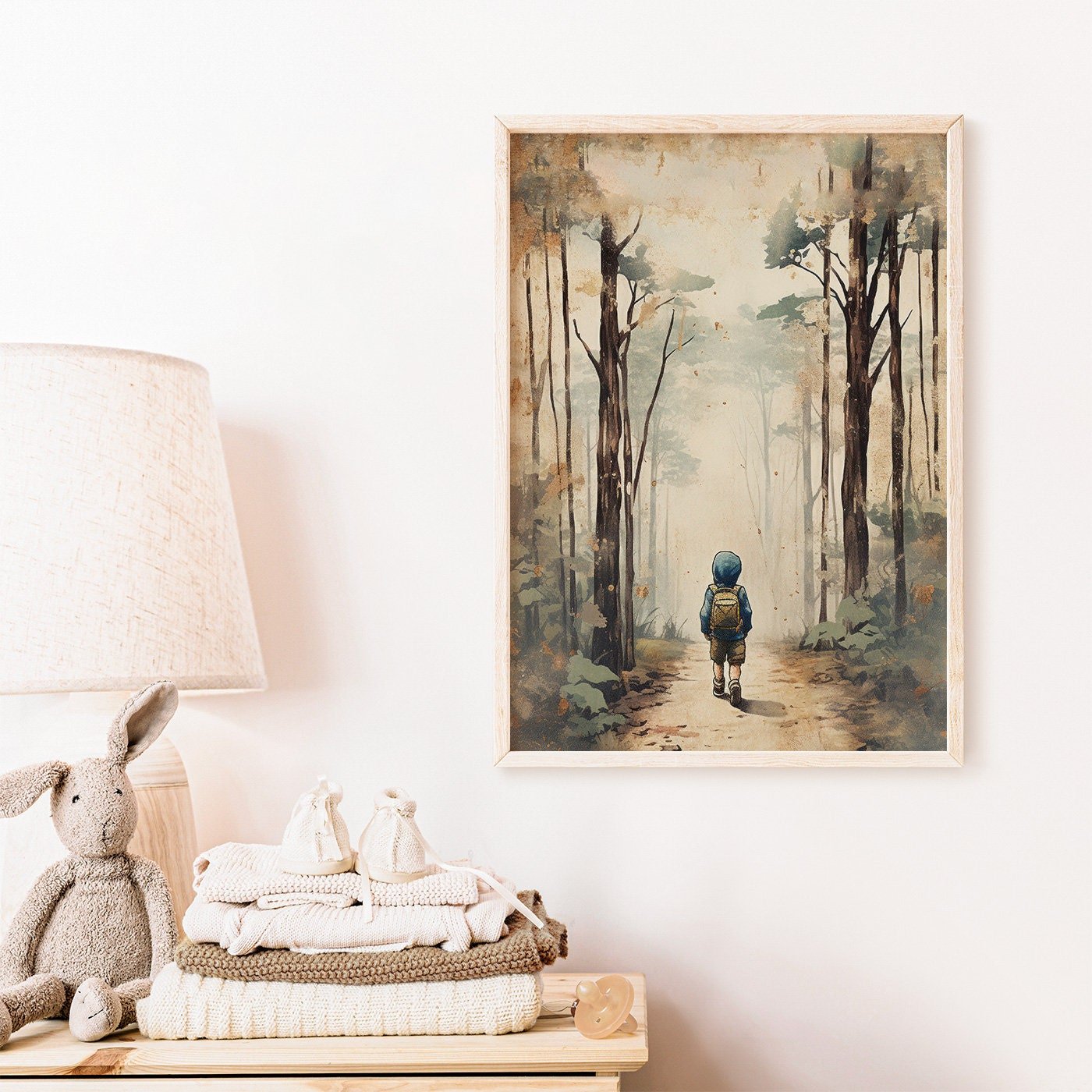 Nursery Adventure Decor, Boys Room Wall Art, Forest Themed Prints - WildfieldPrints
