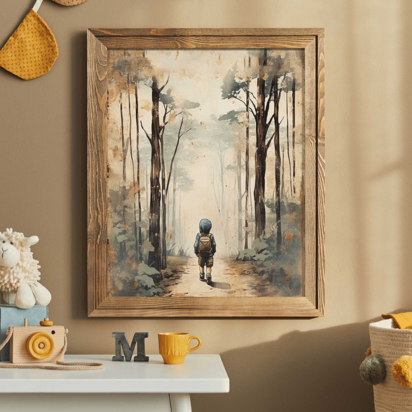 Nursery Adventure Decor, Boys Room Wall Art, Forest Themed Prints - WildfieldPrints