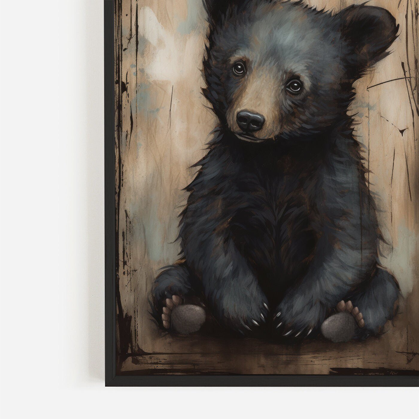 Nursery Animal Prints, Unique Vintage Kids Room Decor, Rustic Wildlife Theme - WildfieldPrints