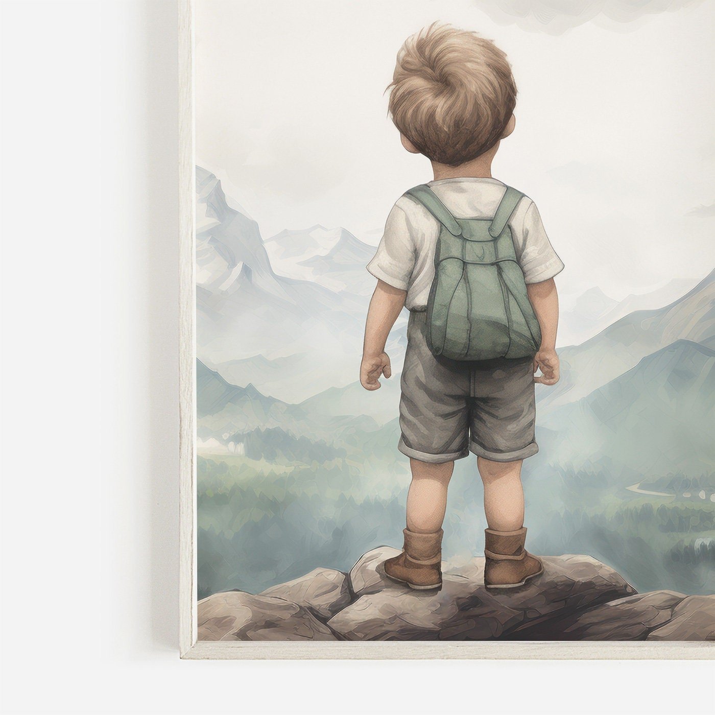 Nursery Nature Decor, Adventure Theme Toddler Room Wall Art - WildfieldPrints
