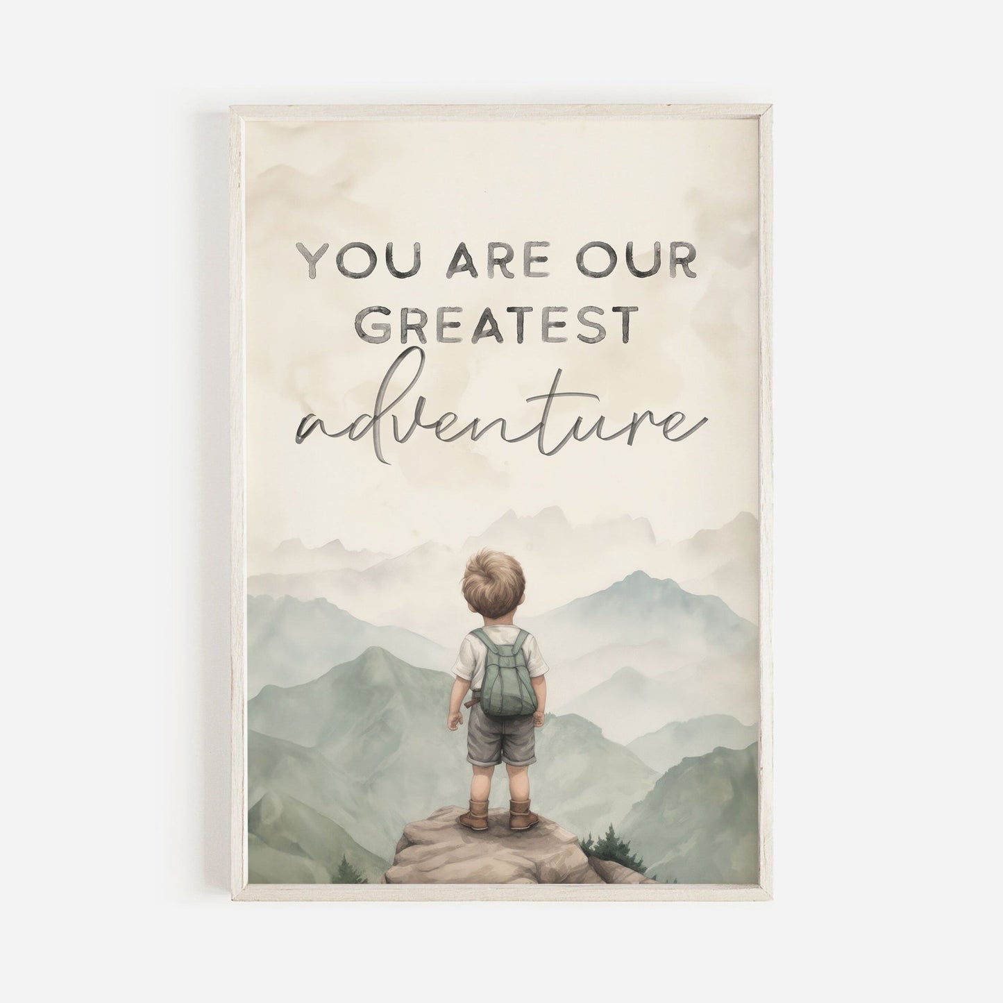 Nursery Quote Art, You Are Our Greatest Adventure, Boys Room Decor, Adventure Theme - WildfieldPrints