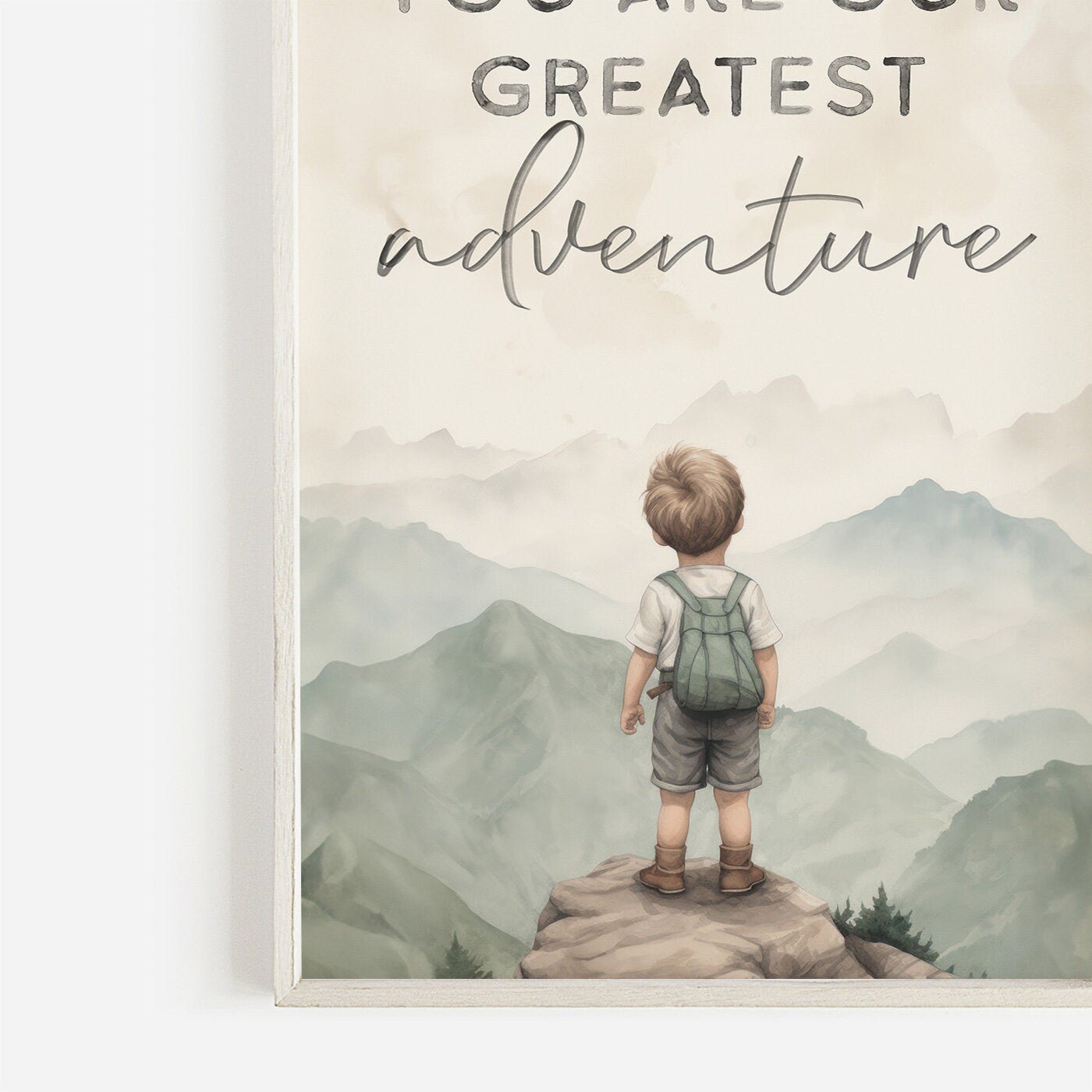 Nursery Quote Art, You Are Our Greatest Adventure, Boys Room Decor, Adventure Theme - WildfieldPrints