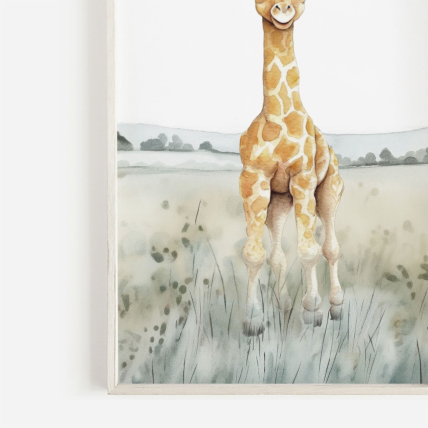 Nursery Safari Decor, African Animal Wall Art for Kids Room, Gender Neutral - WildfieldPrints
