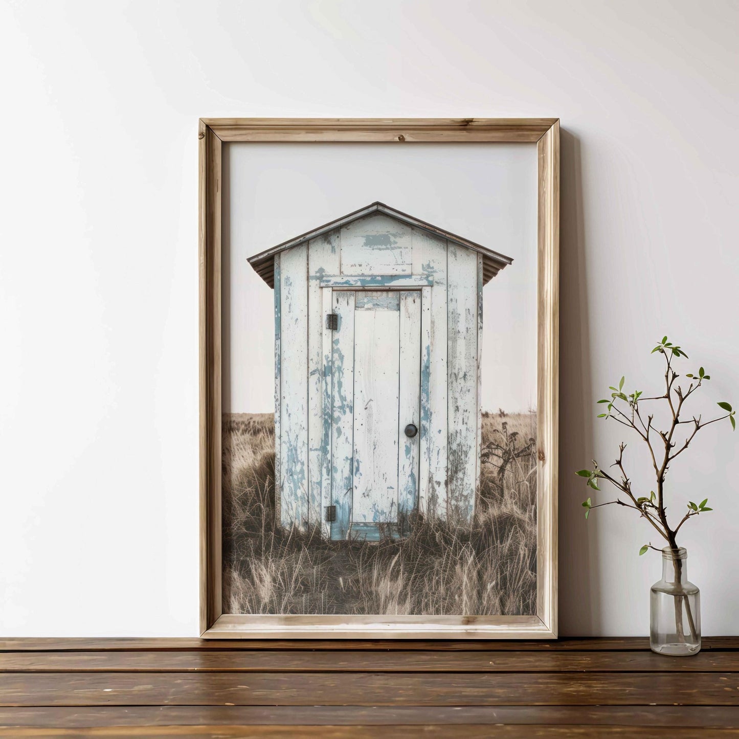 Old Shed Print, Rustic Farmhouse Decor, Countryside Wall Art - WildfieldPrints