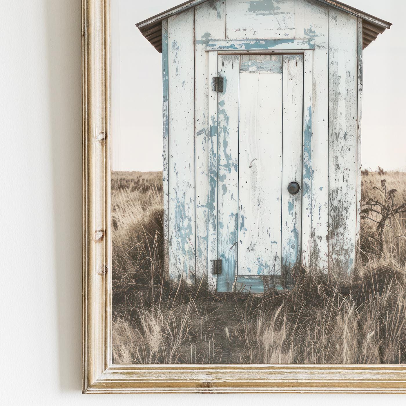 Old Shed Print, Rustic Farmhouse Decor, Countryside Wall Art - WildfieldPrints