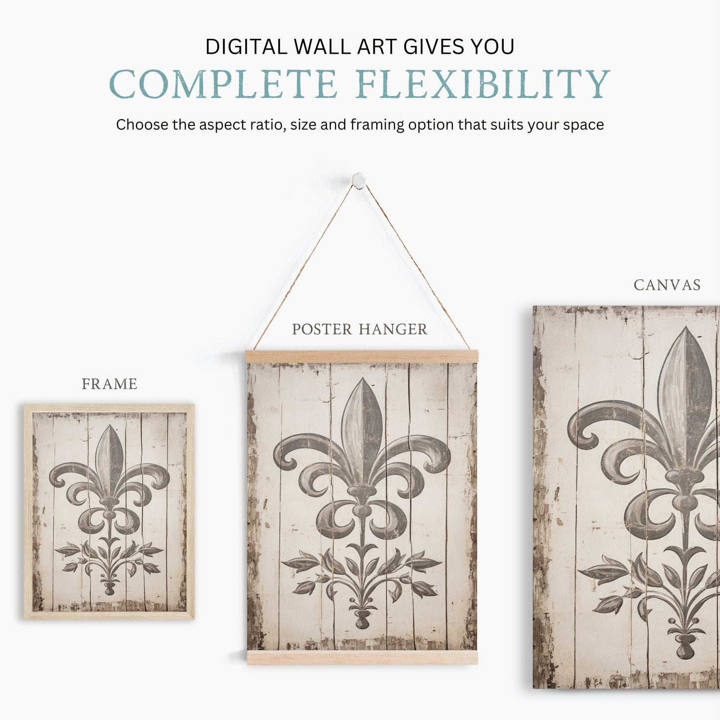 Ornamental Wall Decor, Farmhouse - Inspired Print, Abstract Artwork - WildfieldPrints