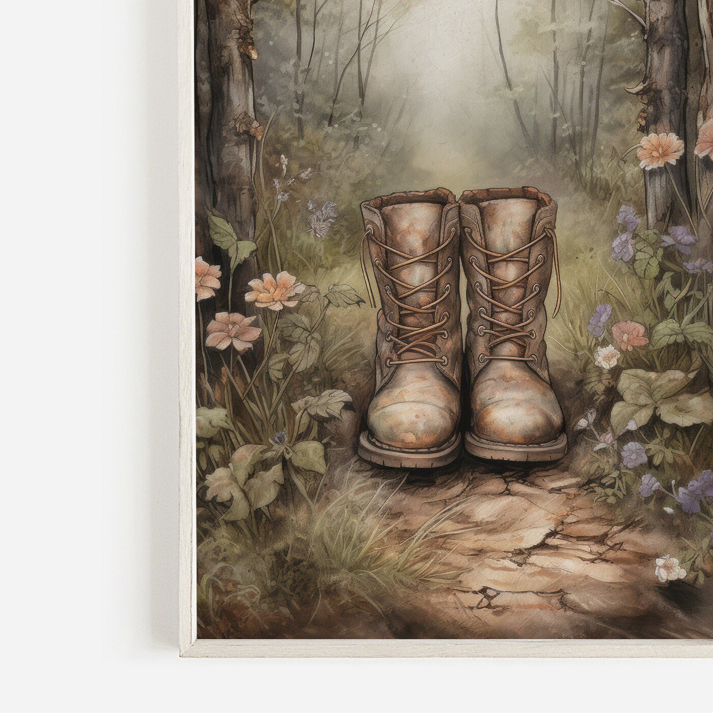 Outdoors Adventure Wall Art, Hiking Print, Vintage Nature Decor - WildfieldPrints