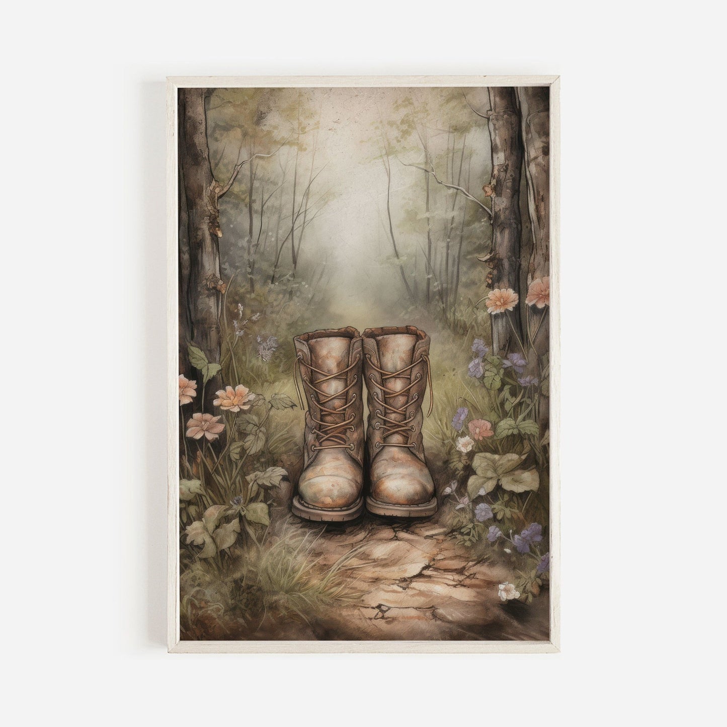 Outdoors Adventure Wall Art, Hiking Print, Vintage Nature Decor - WildfieldPrints