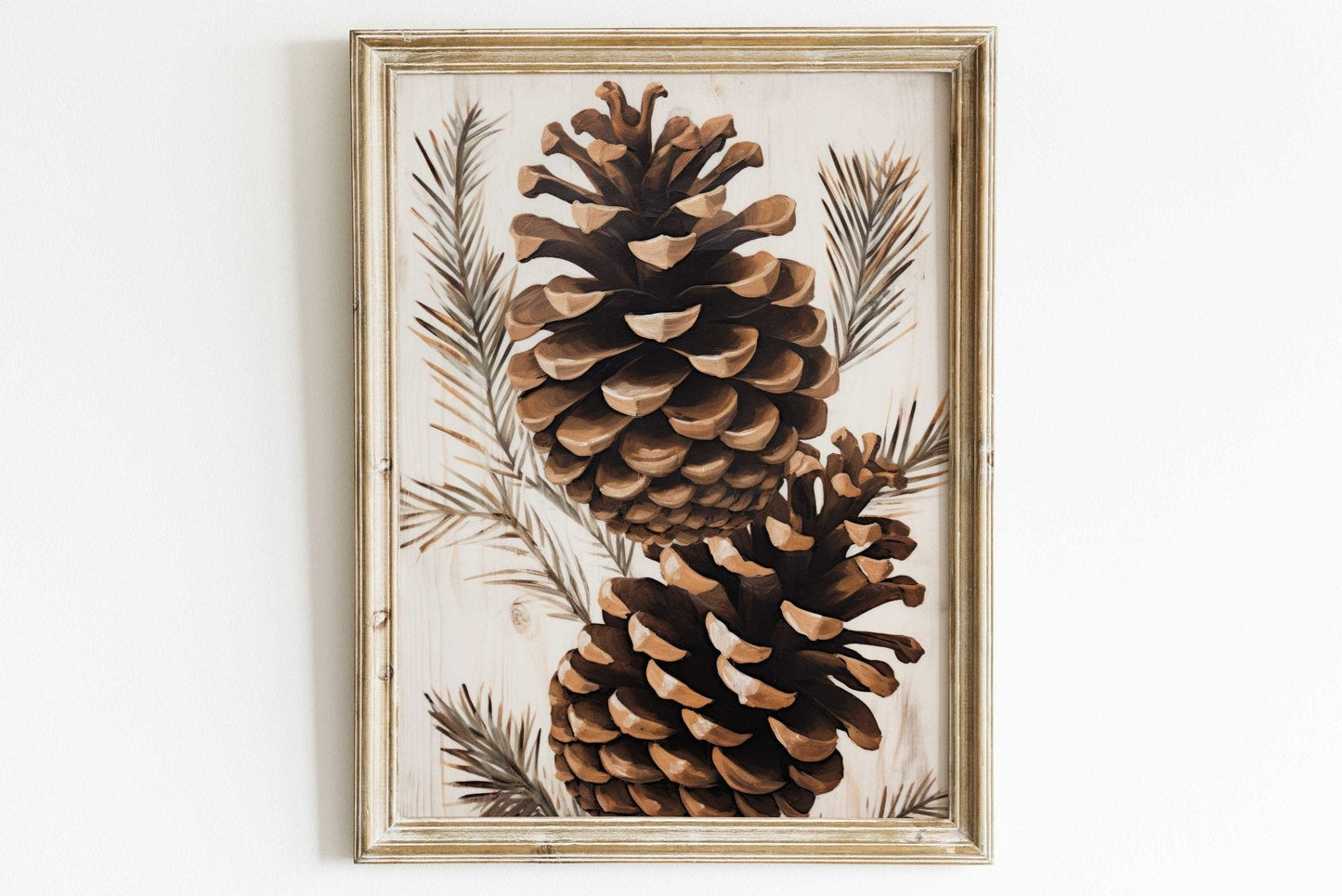 Pine Cone Wall Art, Forest Themed Decor, Rustic Home Accents - WildfieldPrints
