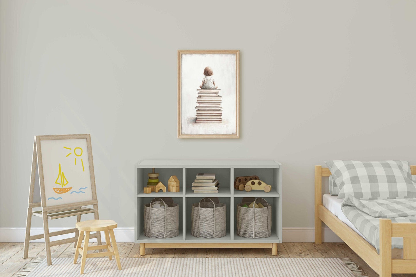 Reading Corner Wall Art, Toddler Room Decor, Study & Learning Decor - WildfieldPrints