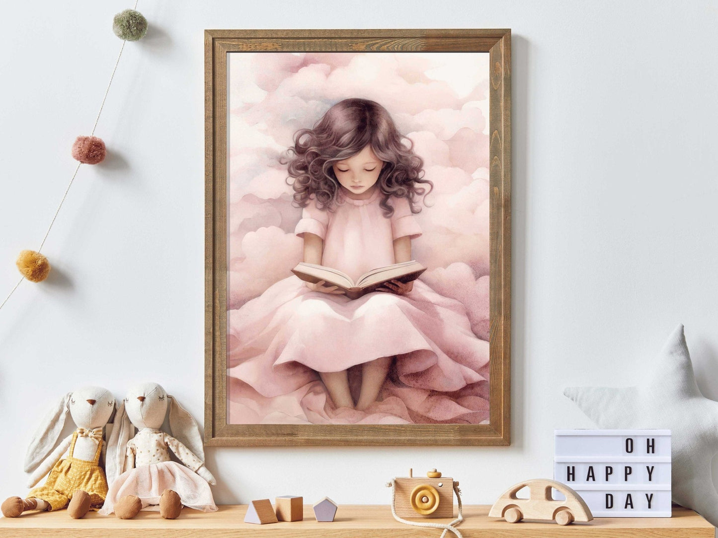 Reading Decor, Girls Room Wall Art, Learning & Study Prints - WildfieldPrints
