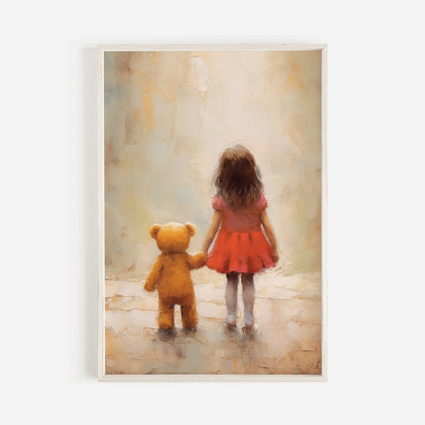 Rustic Bear Wall Art, Vintage Nursery Decor, Kids Room Accent - WildfieldPrints
