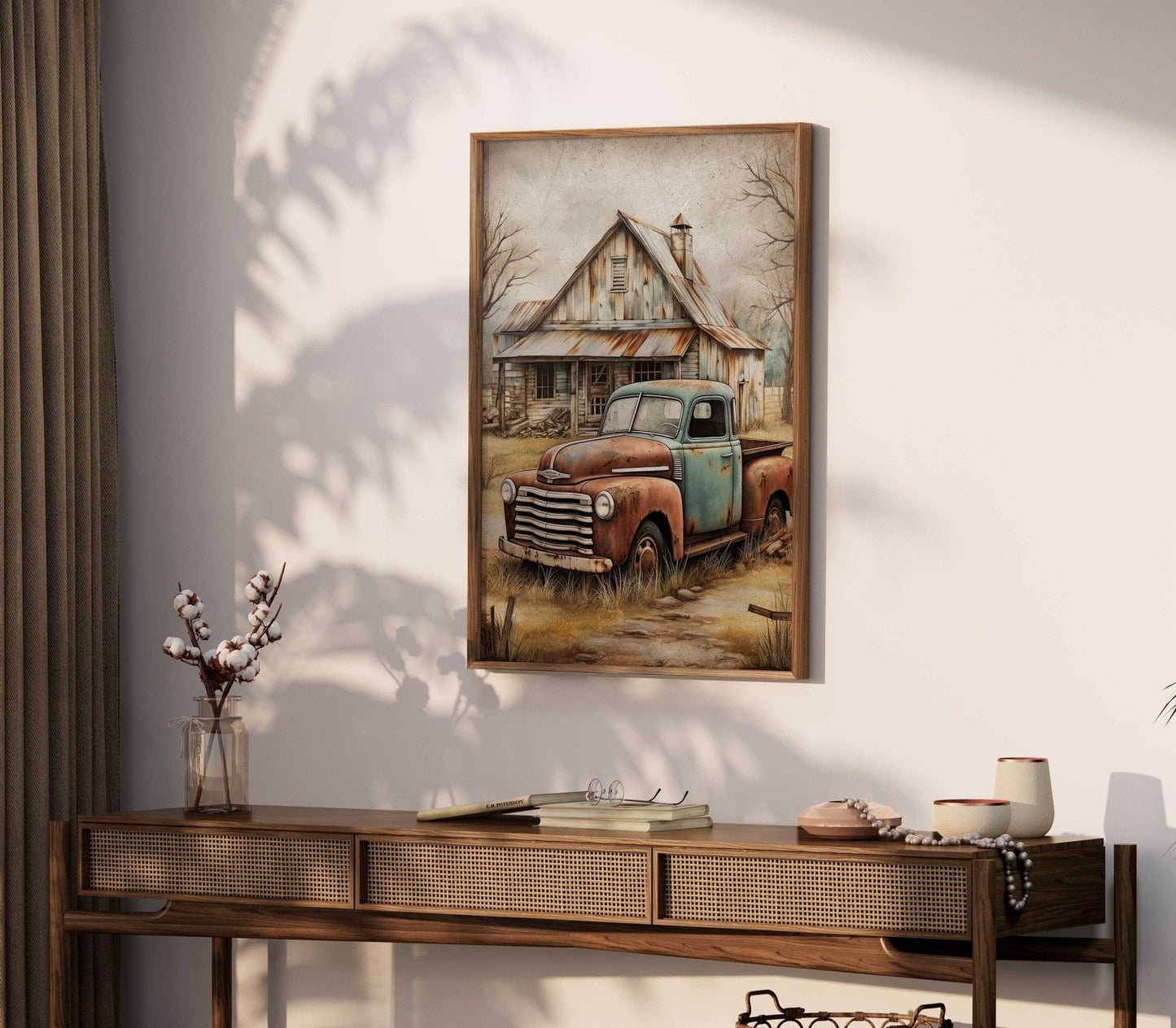 Rustic Home Decor, Vintage Country Cottage & Rusty Car Prints - WildfieldPrints