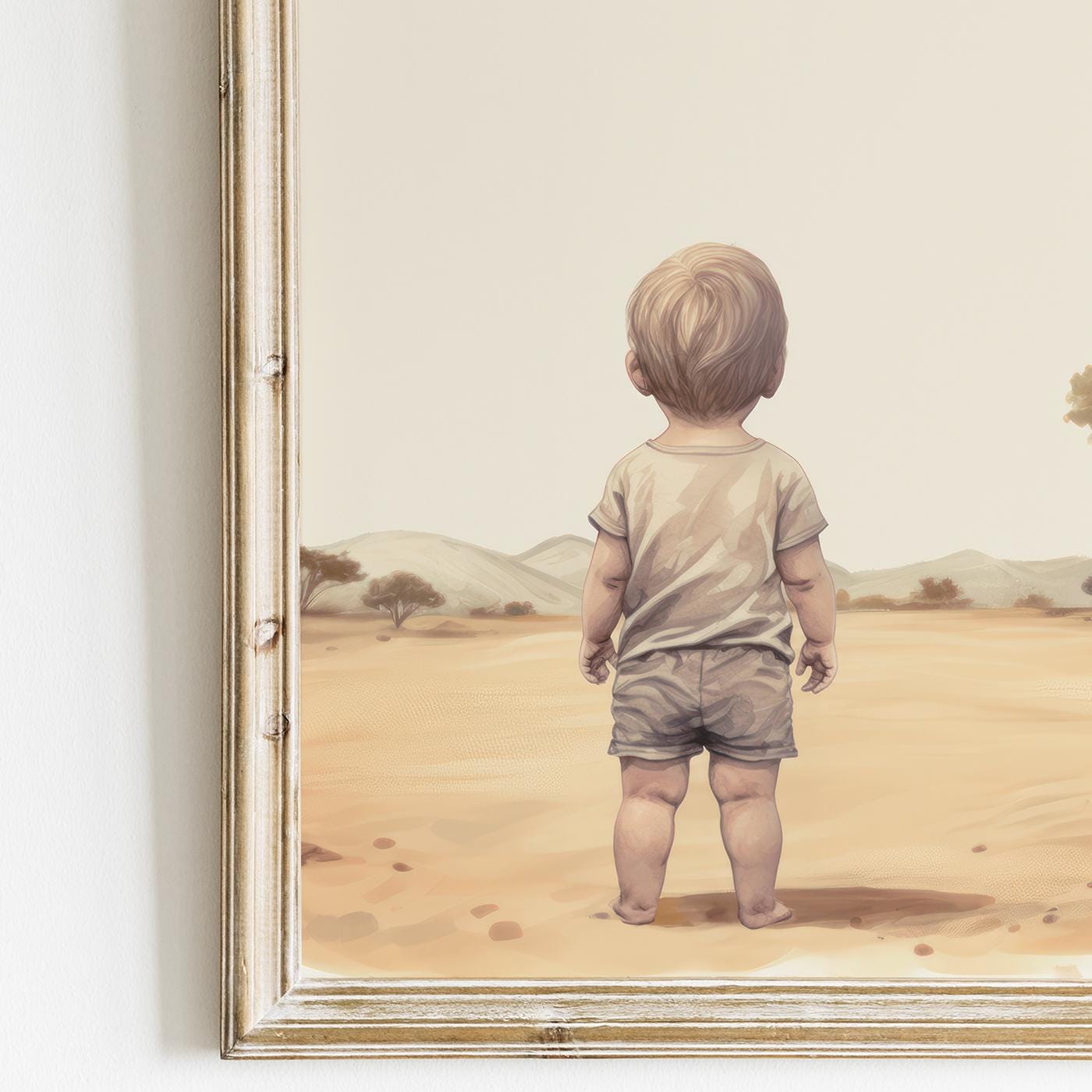 Safari Animal Nursery Decor, Elephant & Lion Wall Art, Boys Room Decor - WildfieldPrints