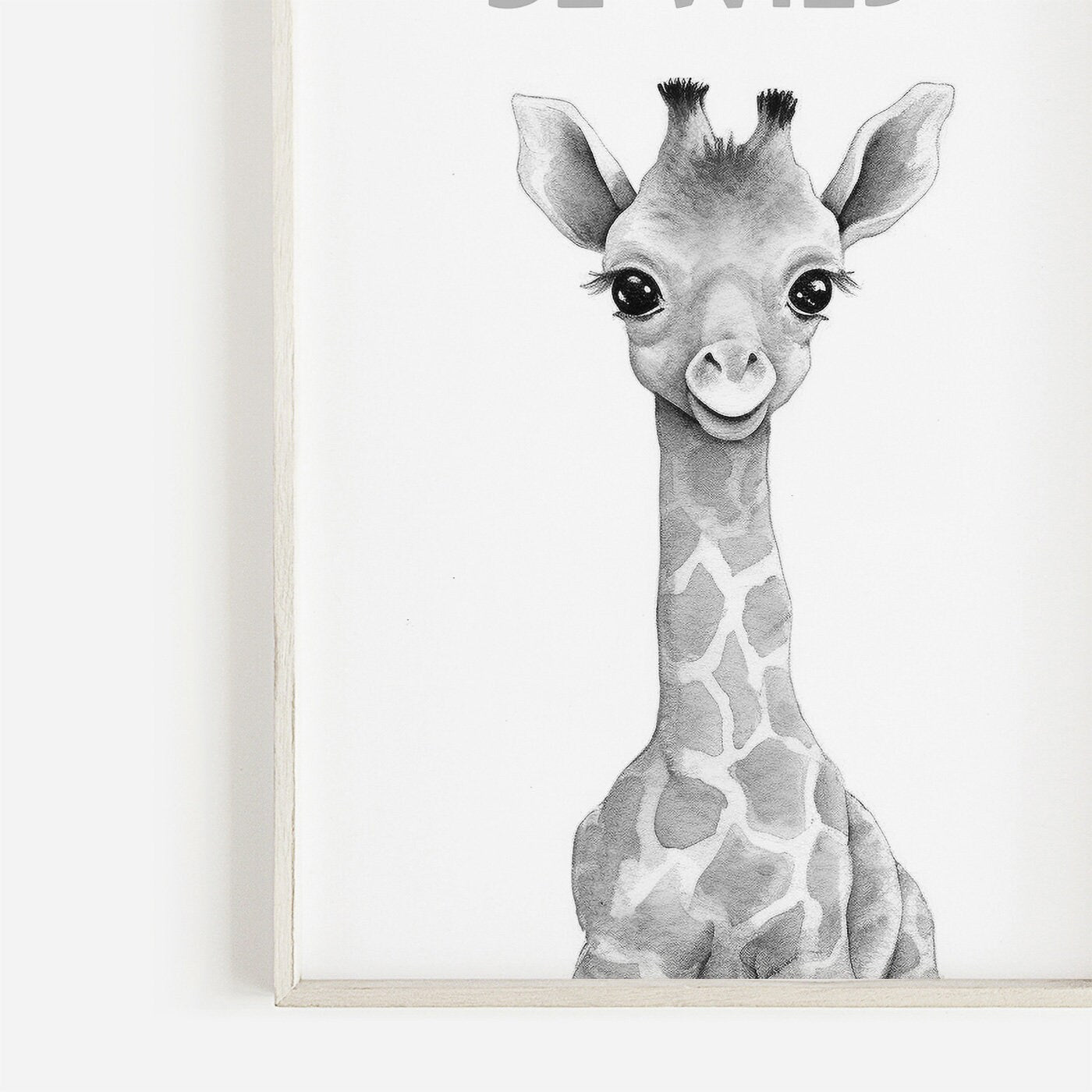 Safari Animal Wall Art - Be Kind, Be Wild, Be Brave - Inspirational Decor - WildfieldPrints
