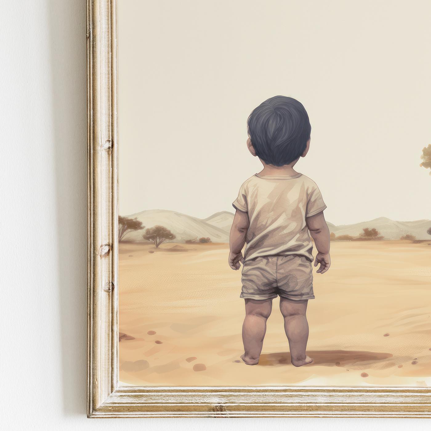Safari Nursery Decor, Safari Animal Prints Boy, Elephant & Lion Nursery Art, African Savanna, Boys Room, Set of 3, Printable Boy Wall Art - My Store