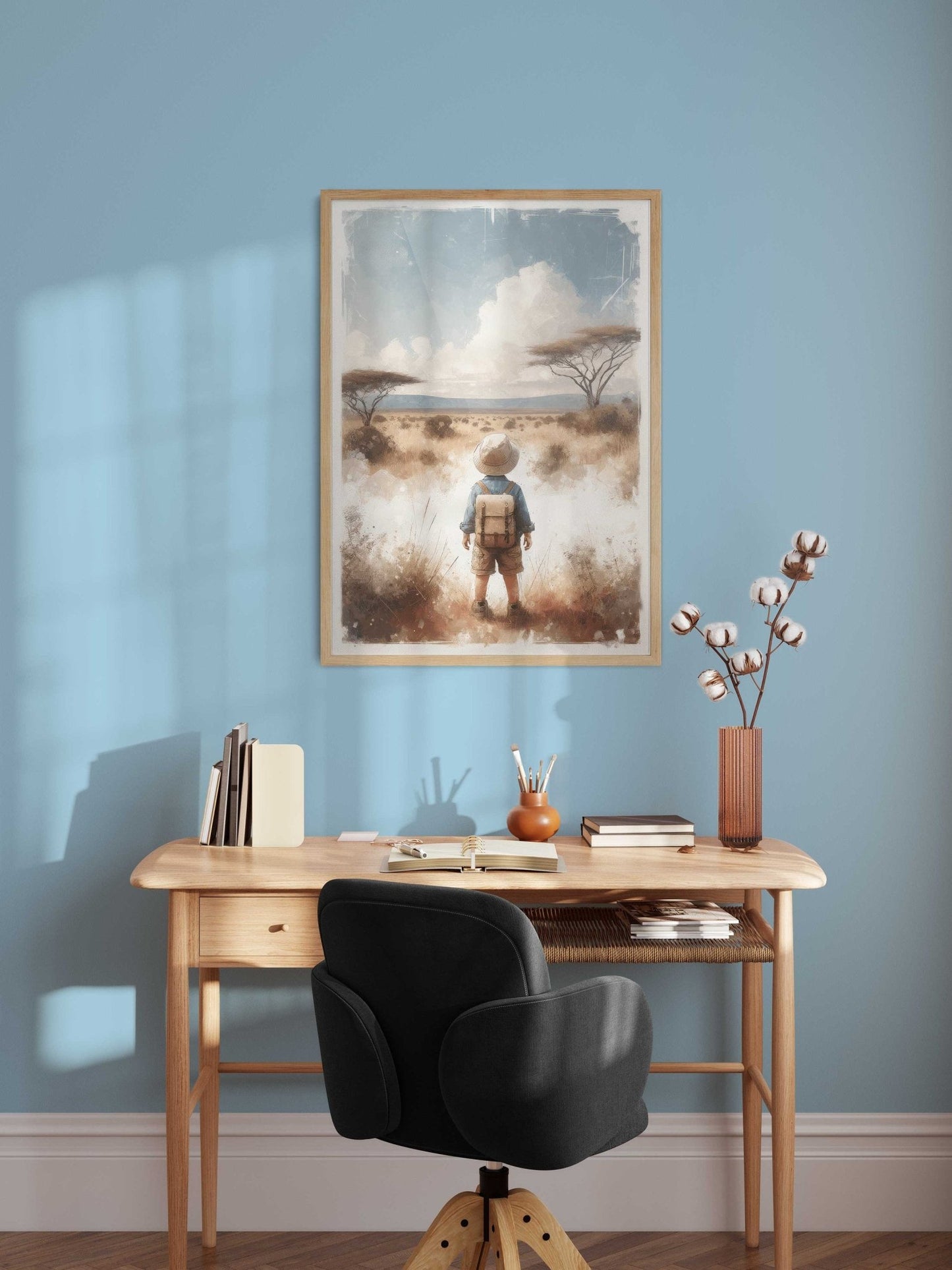 Safari Nursery Prints, Boys Adventure Room Decor, Nature Wall Art - WildfieldPrints