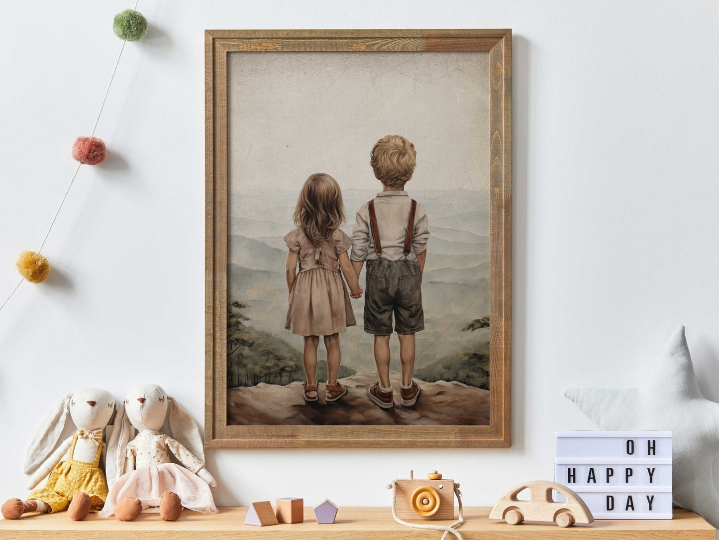 Sibling Room Wall Decor, Brother & Sister Art, Adventure Kids Prints - WildfieldPrints