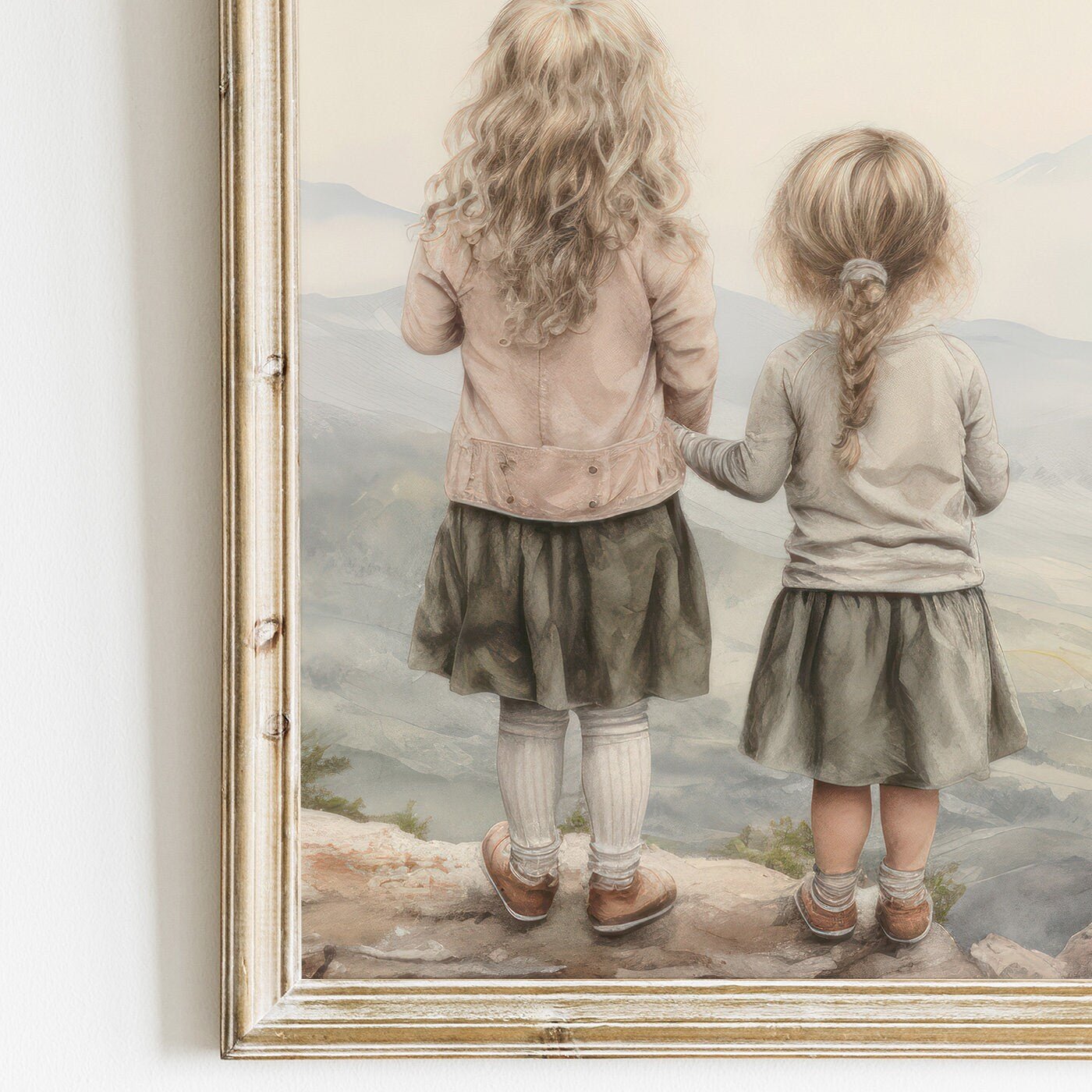 Sisters Bedroom Decor, Adventure Wall Art, Sister Room Print - WildfieldPrints