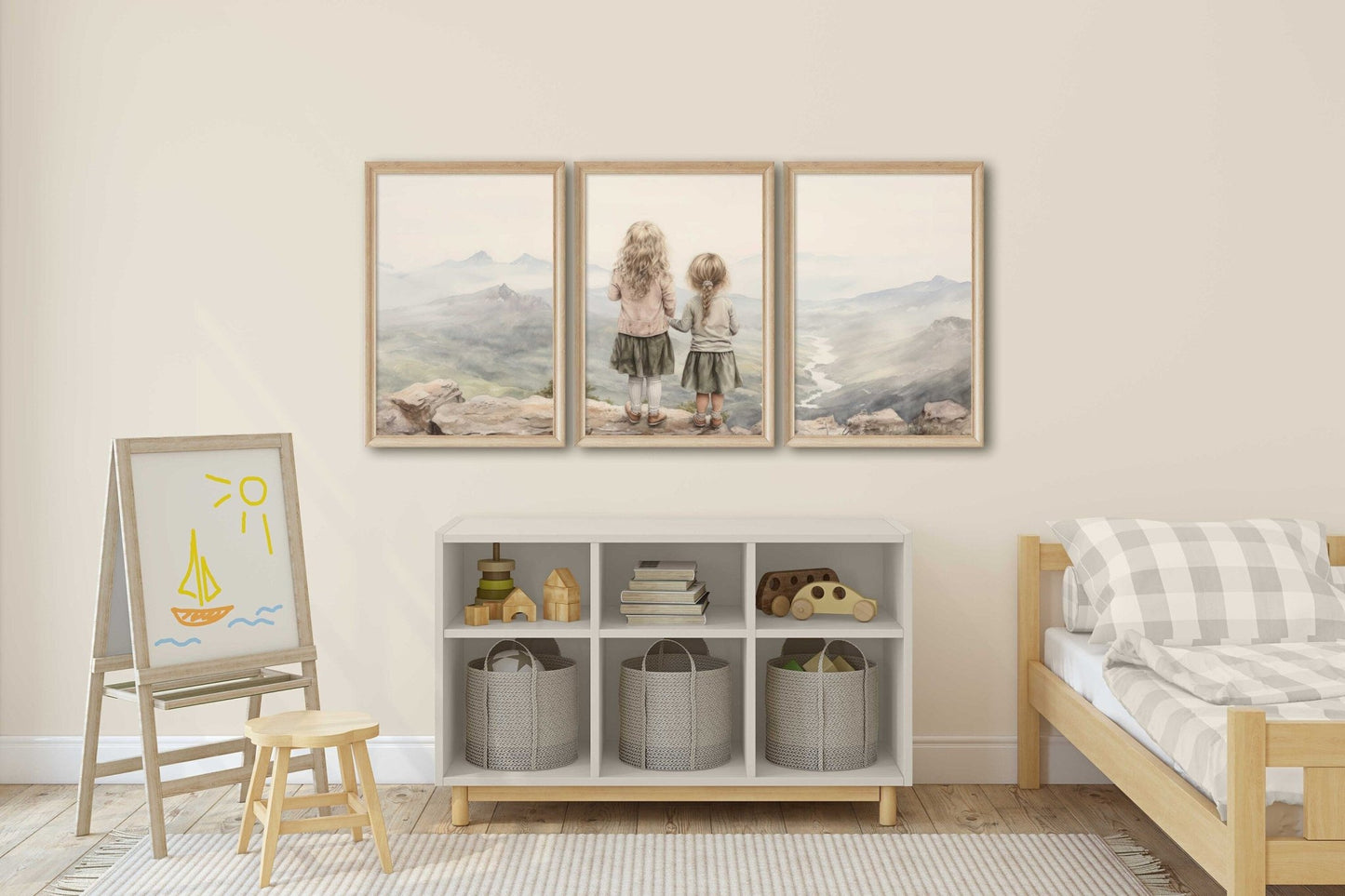 Sisters Bedroom Decor, Adventure Wall Art, Sister Room Print - WildfieldPrints