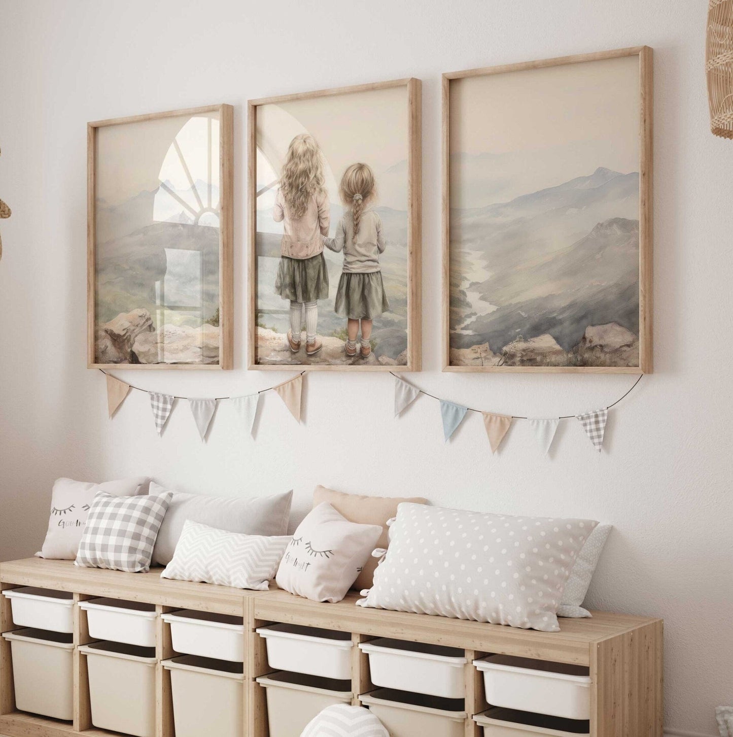 Sisters Bedroom Decor, Adventure Wall Art, Sister Room Print - WildfieldPrints