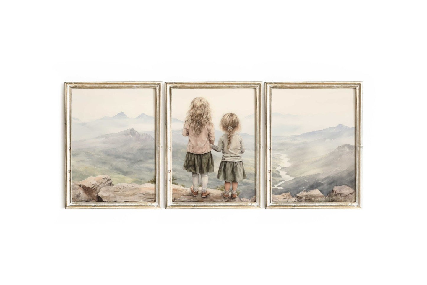 Sisters Bedroom Decor, Adventure Wall Art, Sister Room Print - WildfieldPrints
