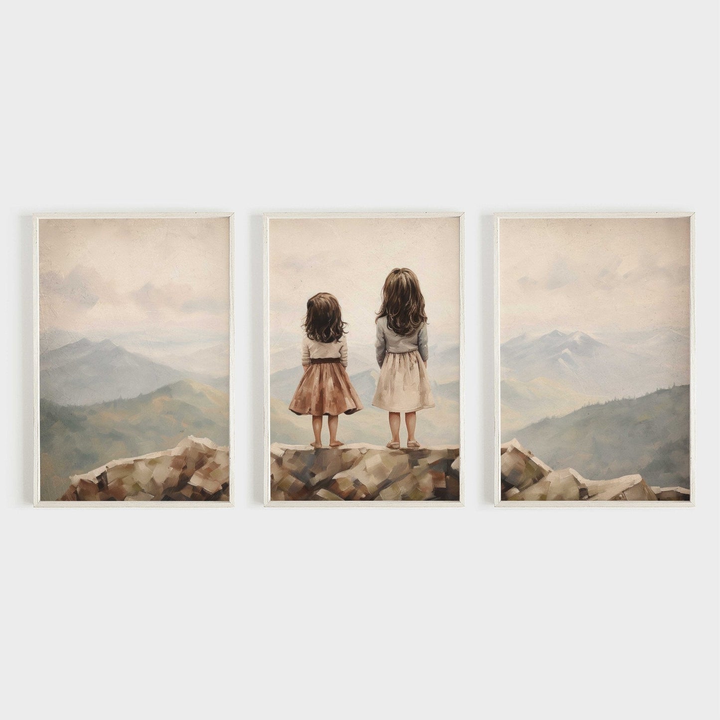 Sisters Bedroom Decor, Sister Room Print, Adventure Wall Art - WildfieldPrints