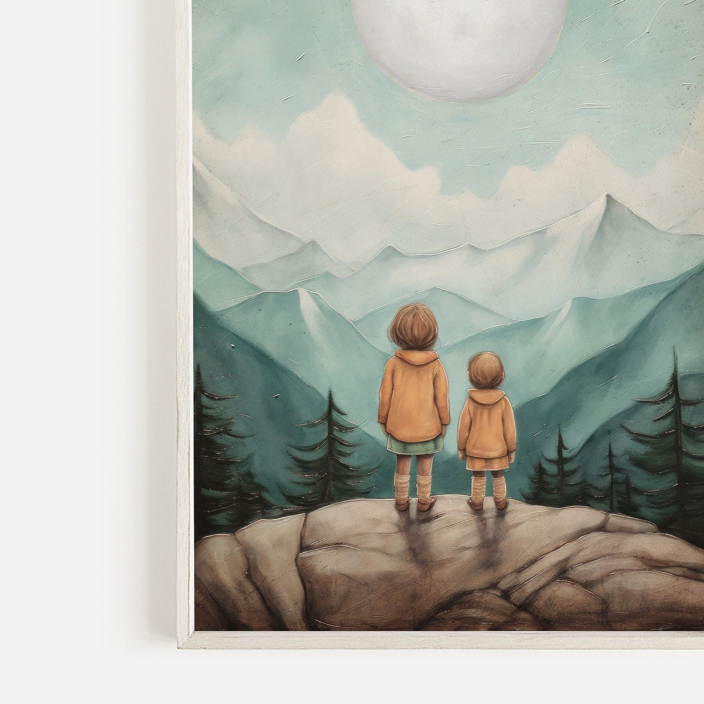 Sisters Room Print, Sister Wall Art, Adventure Toddler Decor - WildfieldPrints
