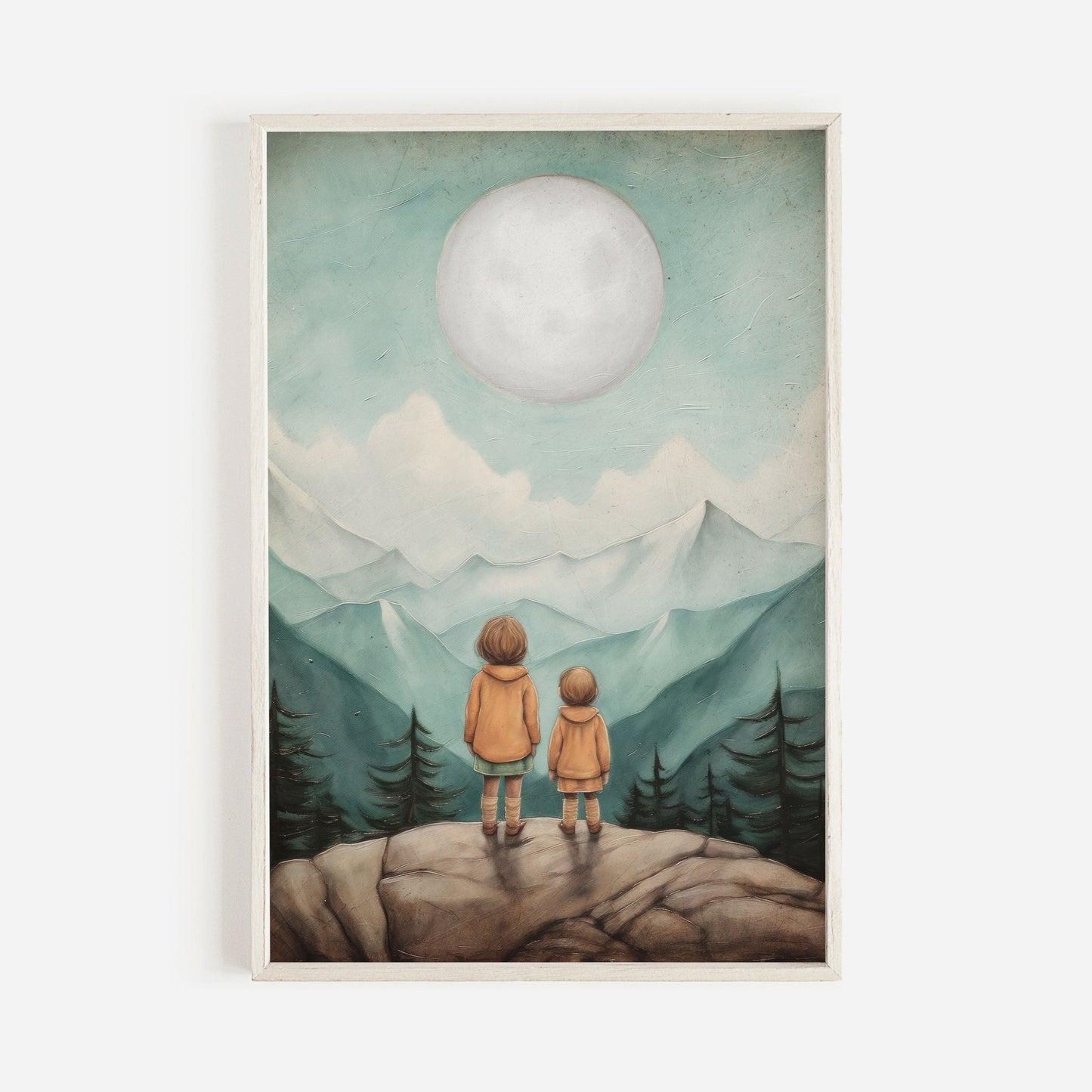 Sisters Room Print, Sister Wall Art, Adventure Toddler Decor - WildfieldPrints
